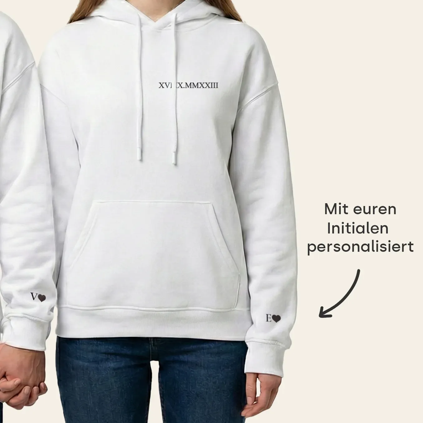 Sweat à capuche personnalisé « Date romaine » - Image 9