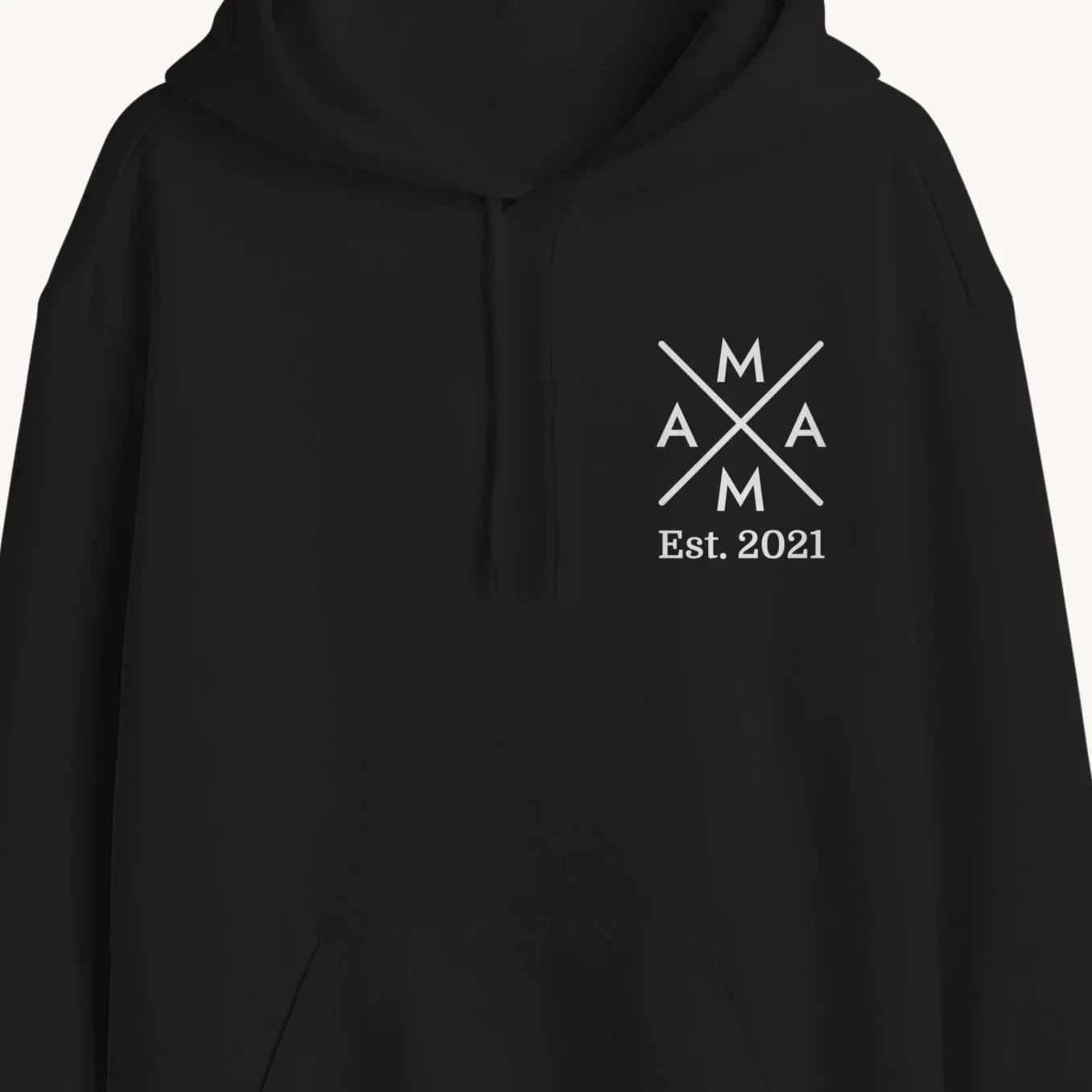 Sweat à Capuche Personnalisé "Mama Cross" avec Impression sur Manches - Image 16