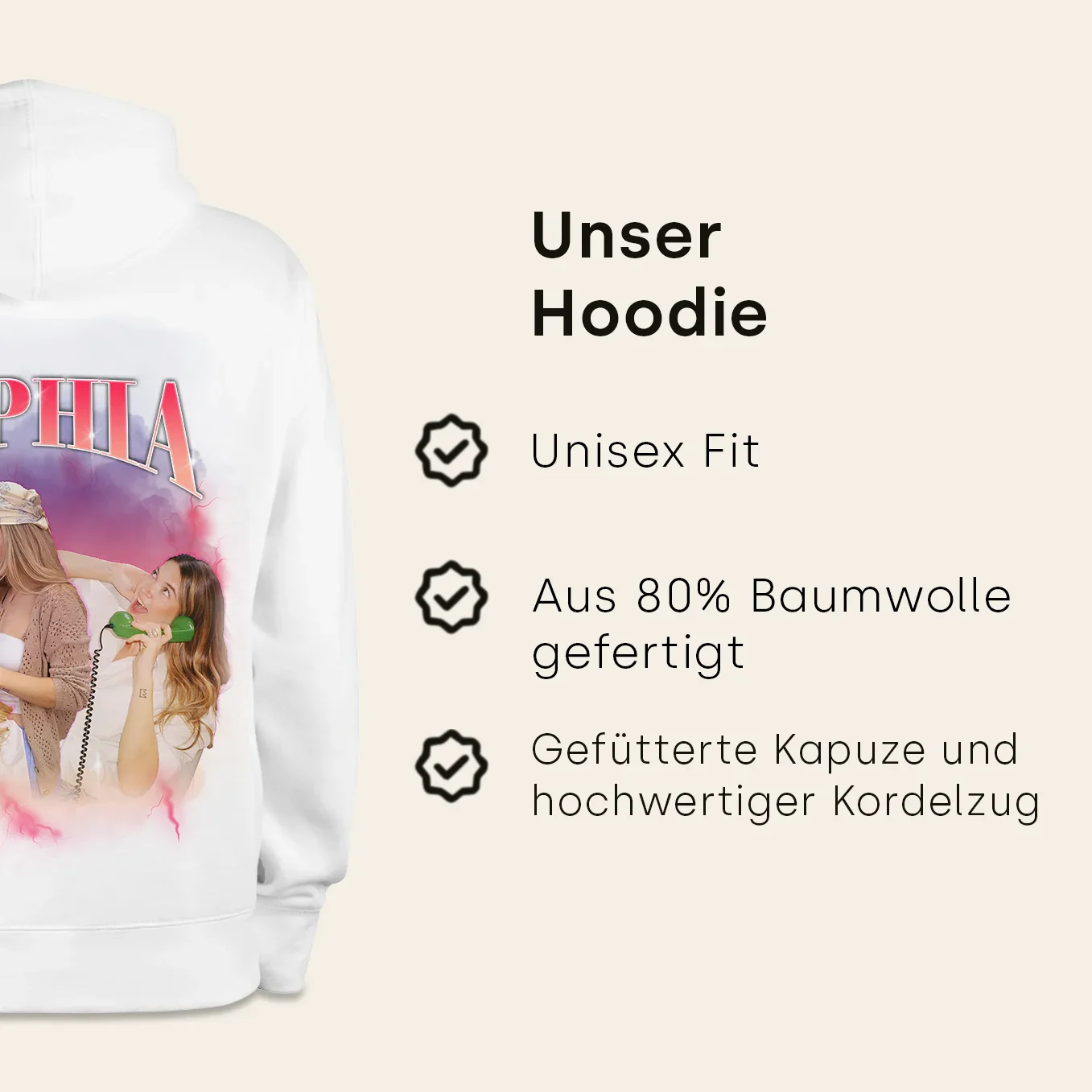 Sweat à capuche personnalisé « Vintage Bootleg » - Image 10