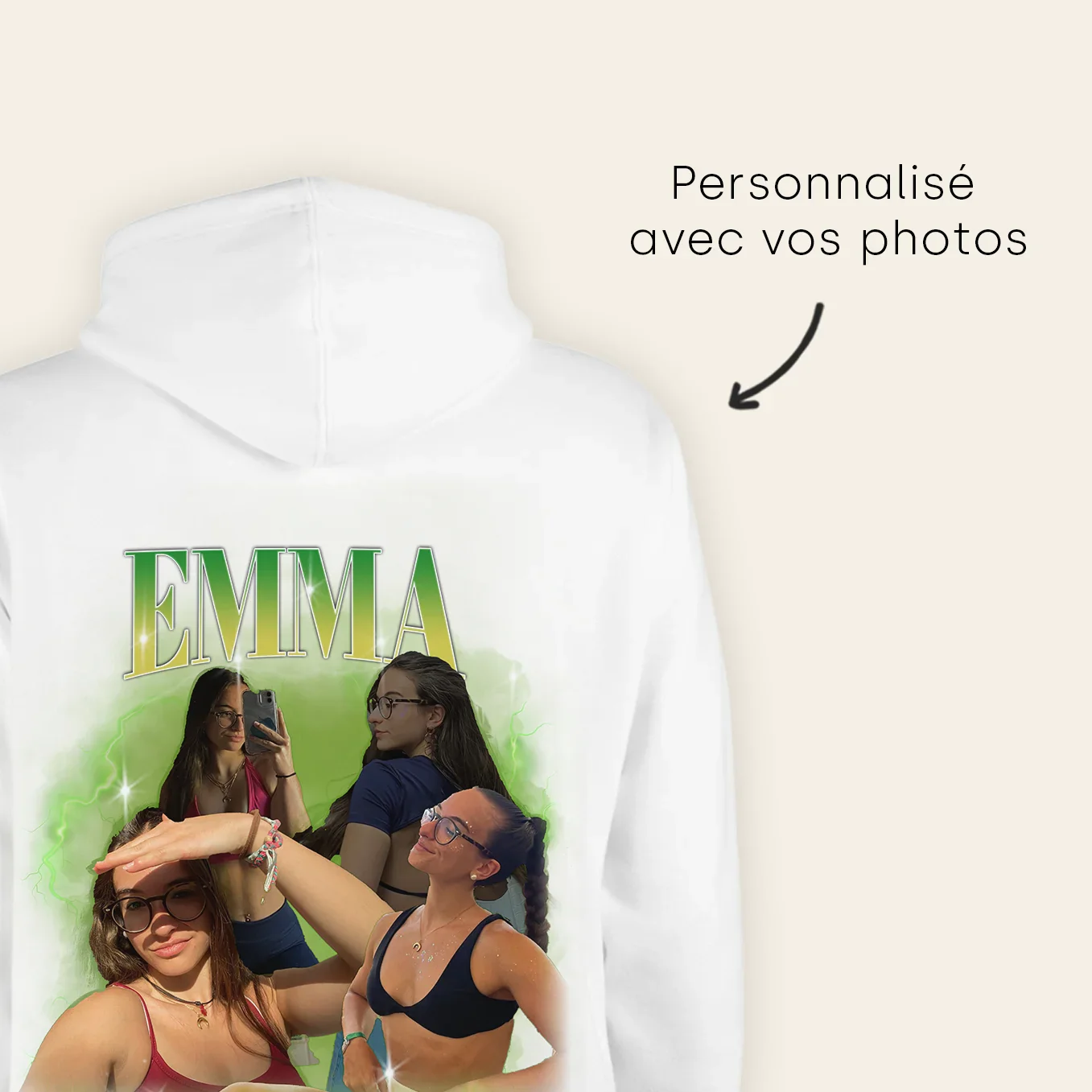 Sweat à capuche personnalisé « Vintage Bootleg » - Image 16