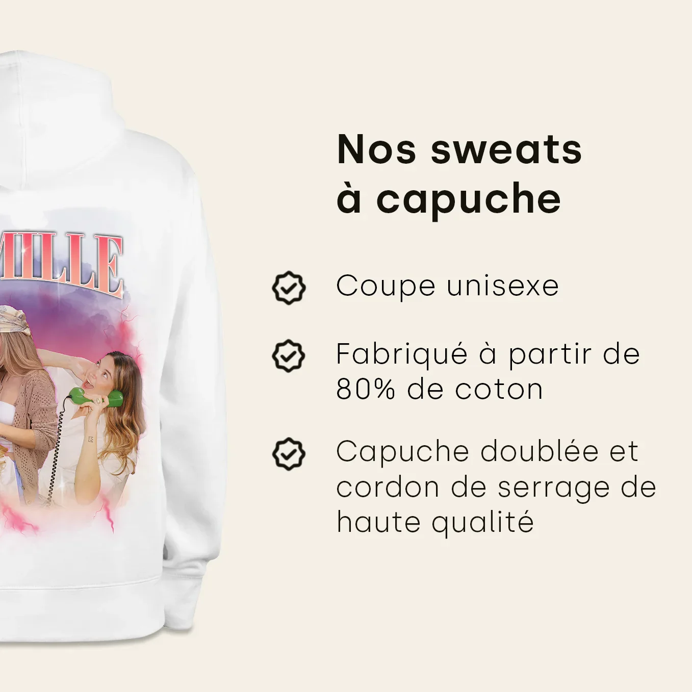 Sweat à capuche personnalisé « Vintage Bootleg » - Image 20