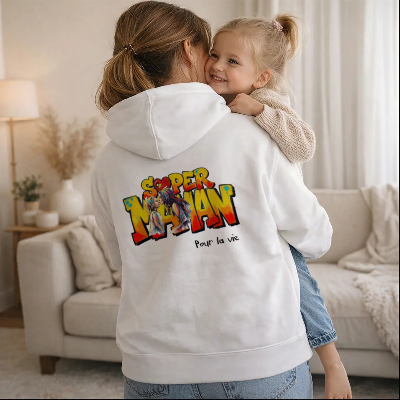 Sweat à capuche personnalisé "Love Maman" - Image 15