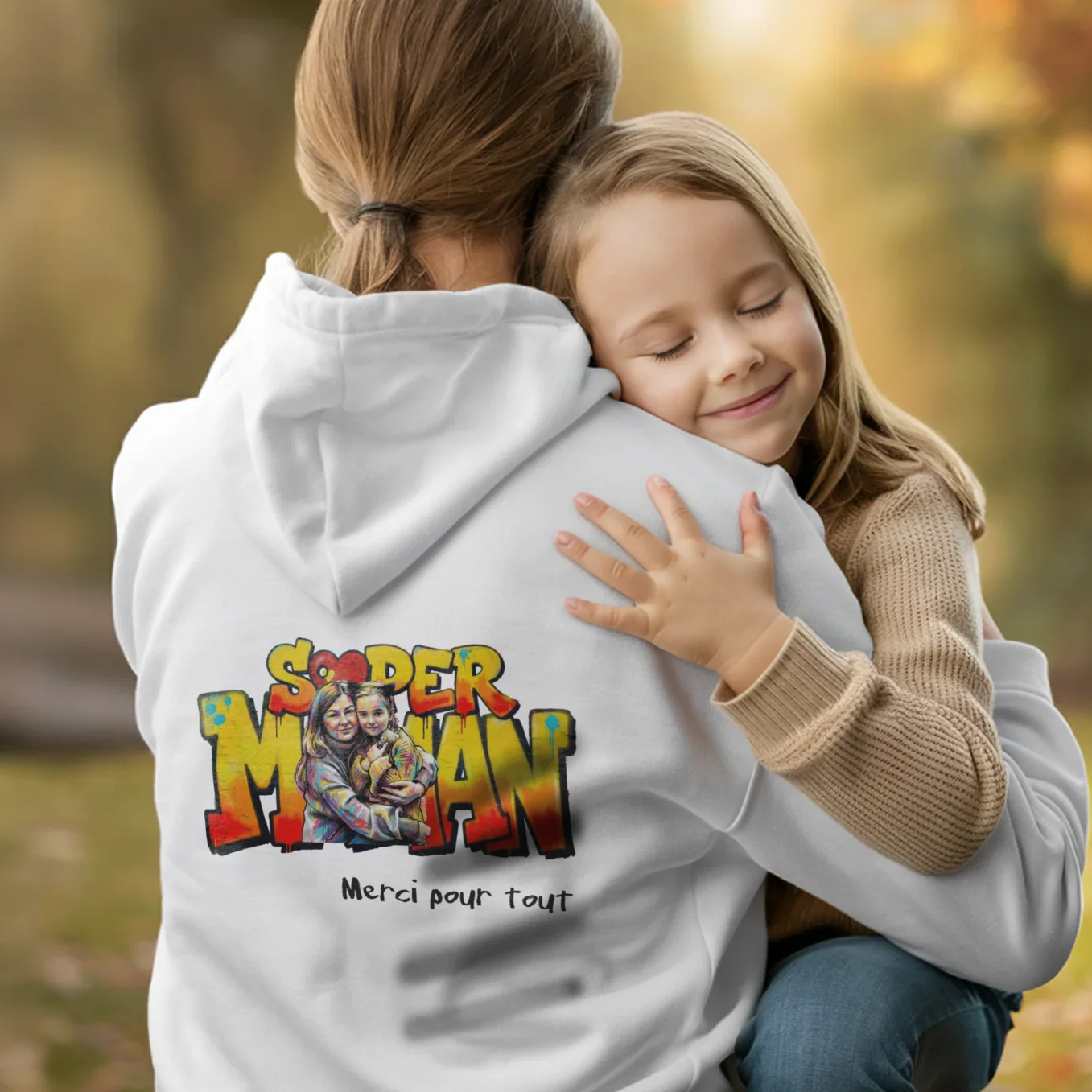 Sweat à capuche personnalisé "Love Maman" - Image 18