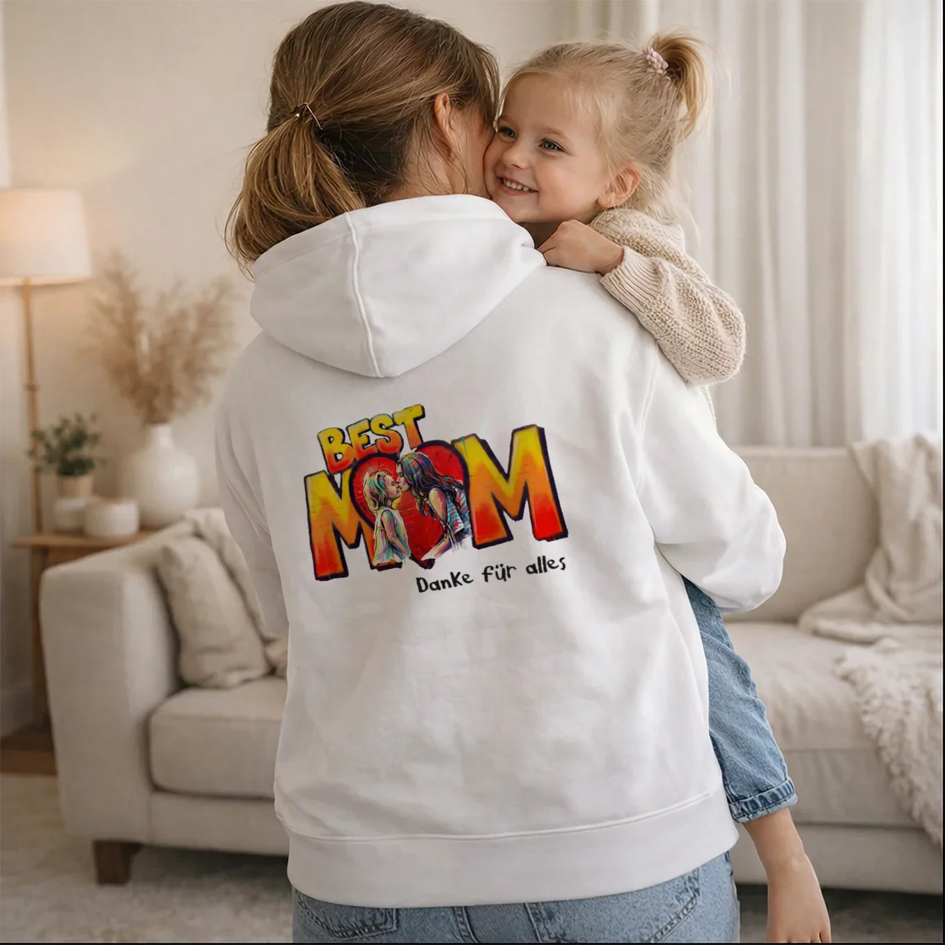 Sweat à capuche personnalisé "Love Maman" - Image 4
