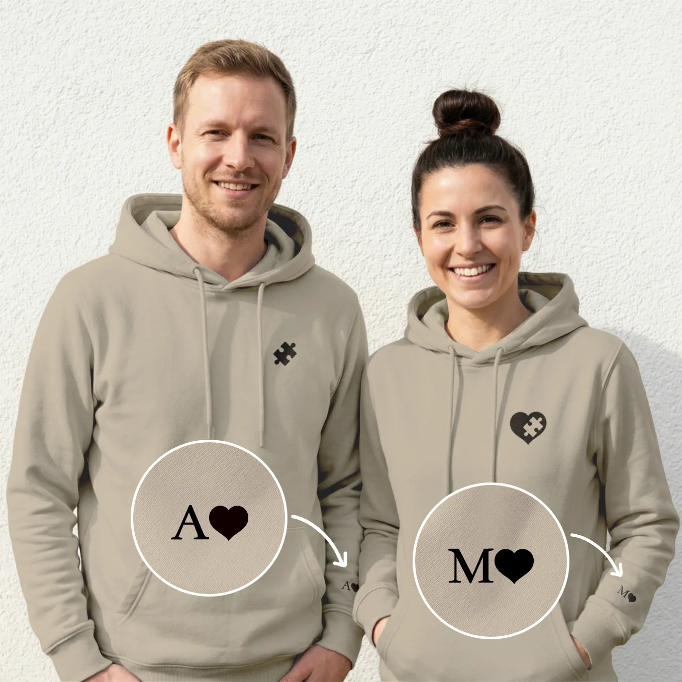 Sweats à Capuche Personnalisés « Pièce de Puzzle » - Image 12