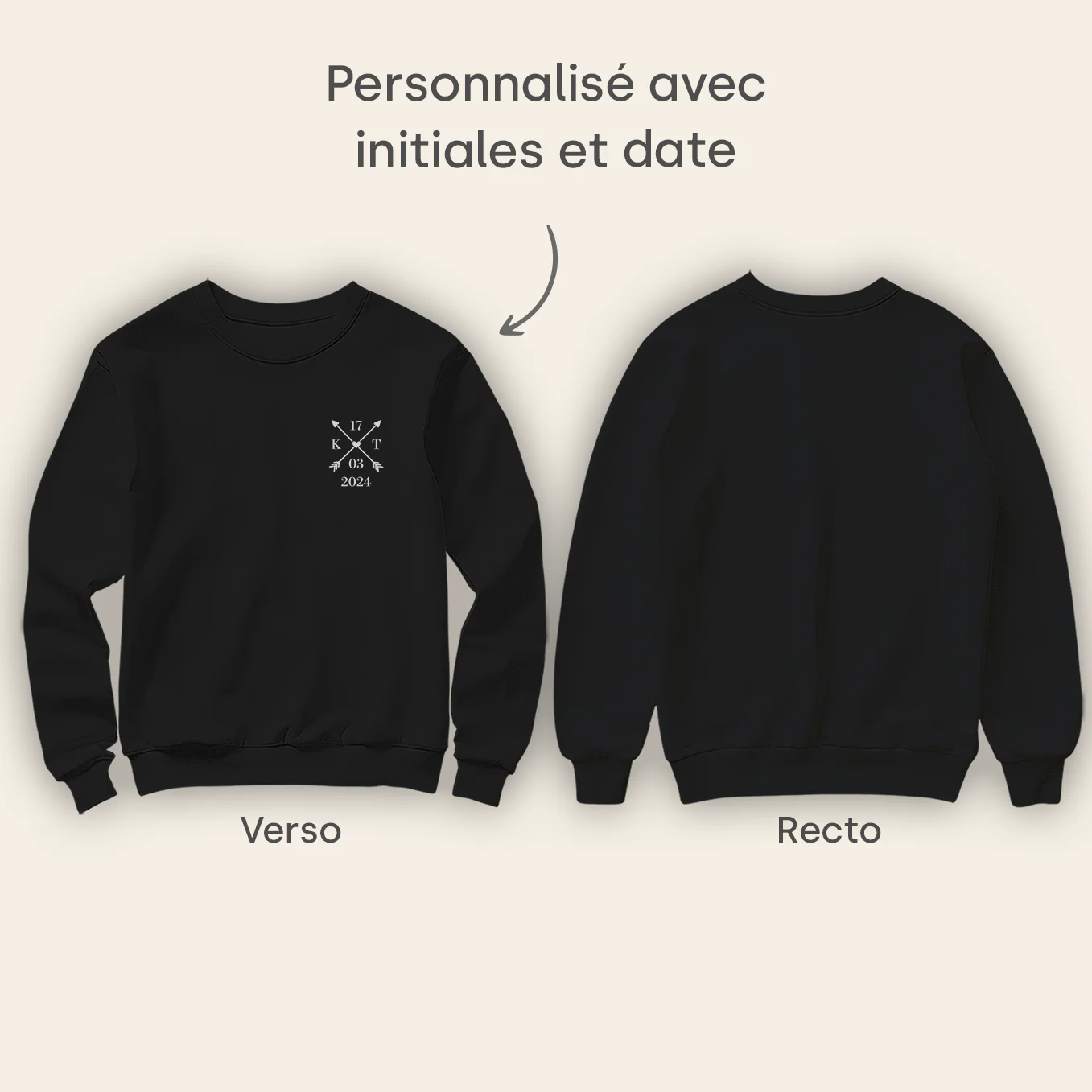 Sweat personnalisé couple "Couple" - Image 18