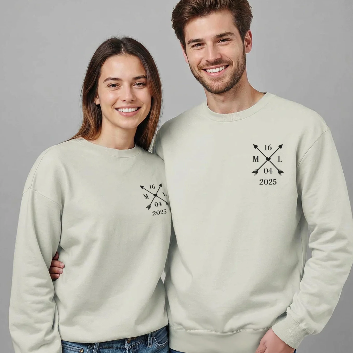 Sweat personnalisé "Cœur & Date" - Image 11