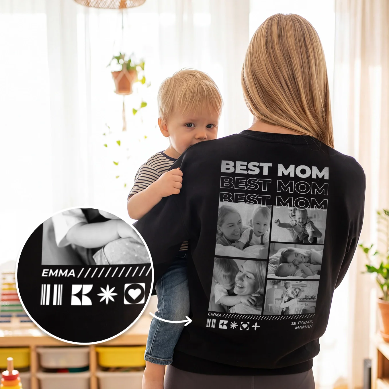 Sweat personnalisé « Maman » avec photos - Image 13