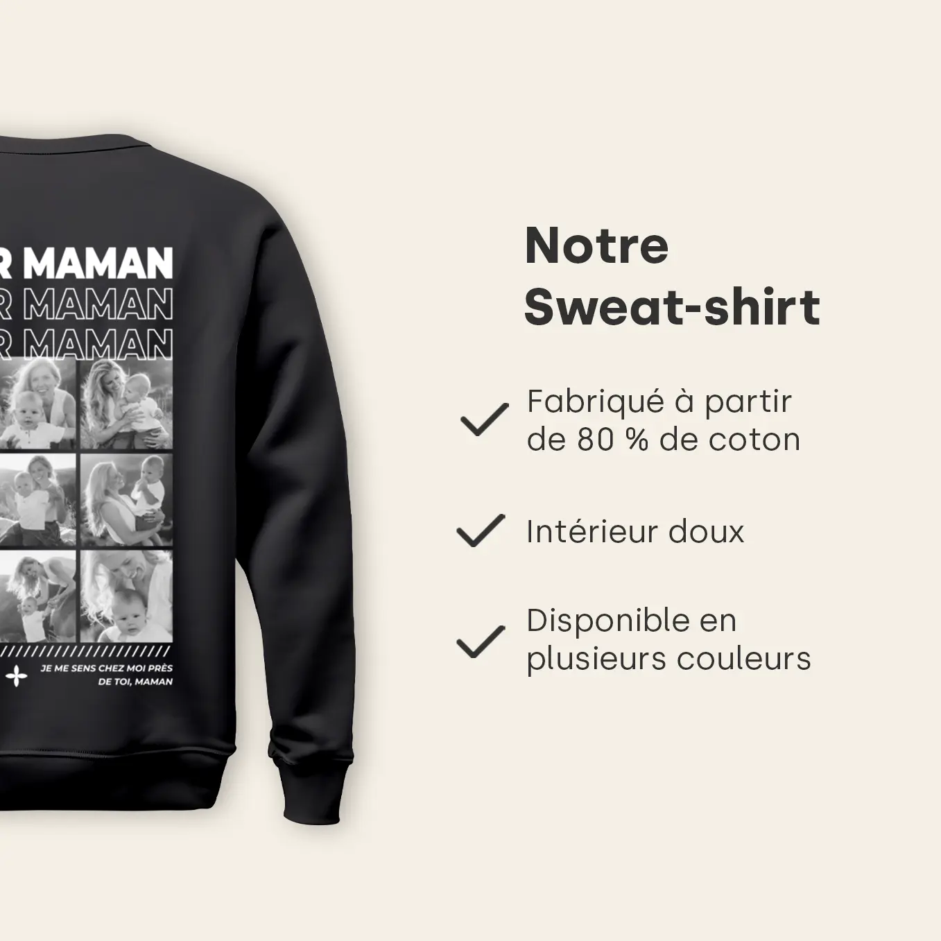 Sweat personnalisé « Maman » avec photos - Image 20
