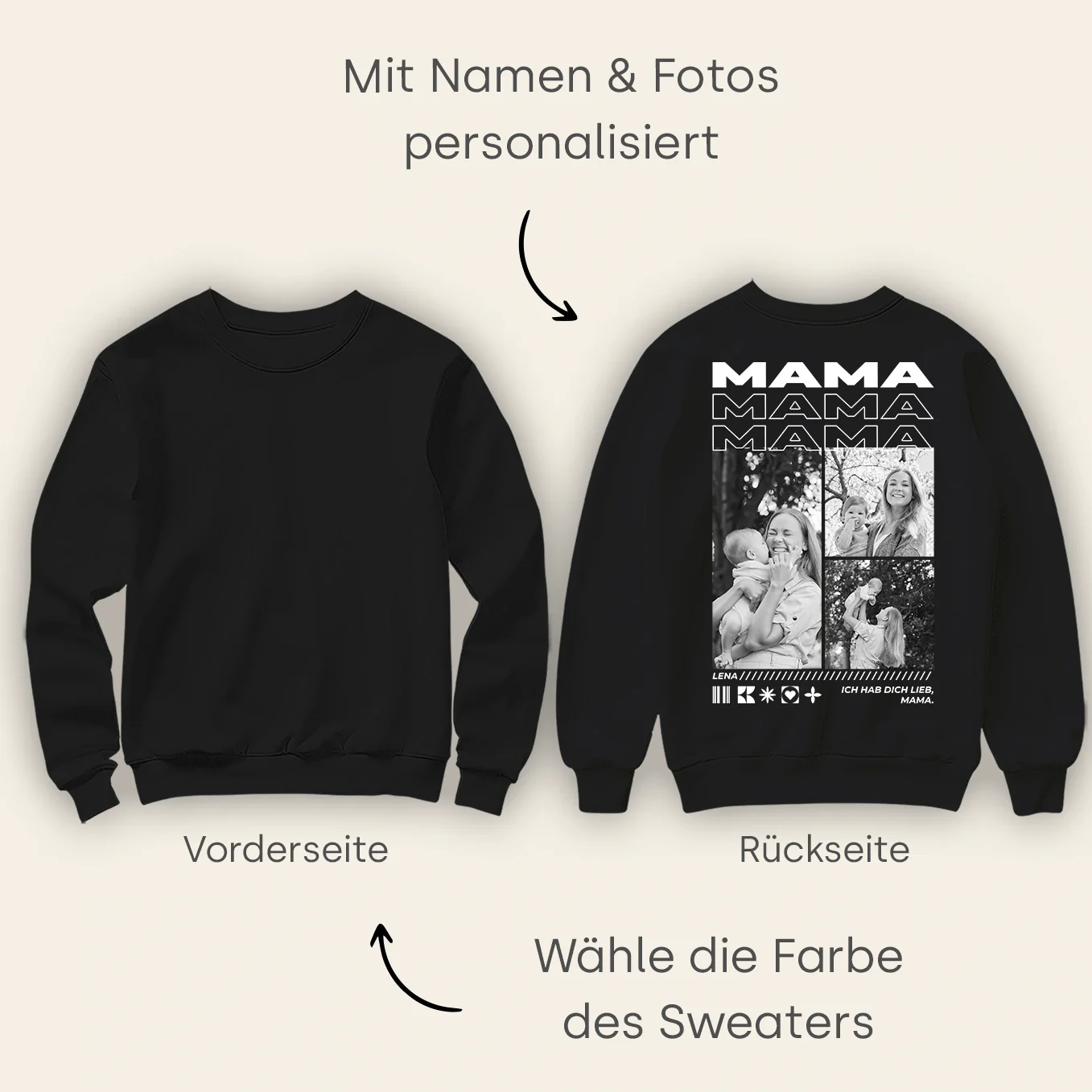 Sweat personnalisé « Maman » avec photos - Image 8