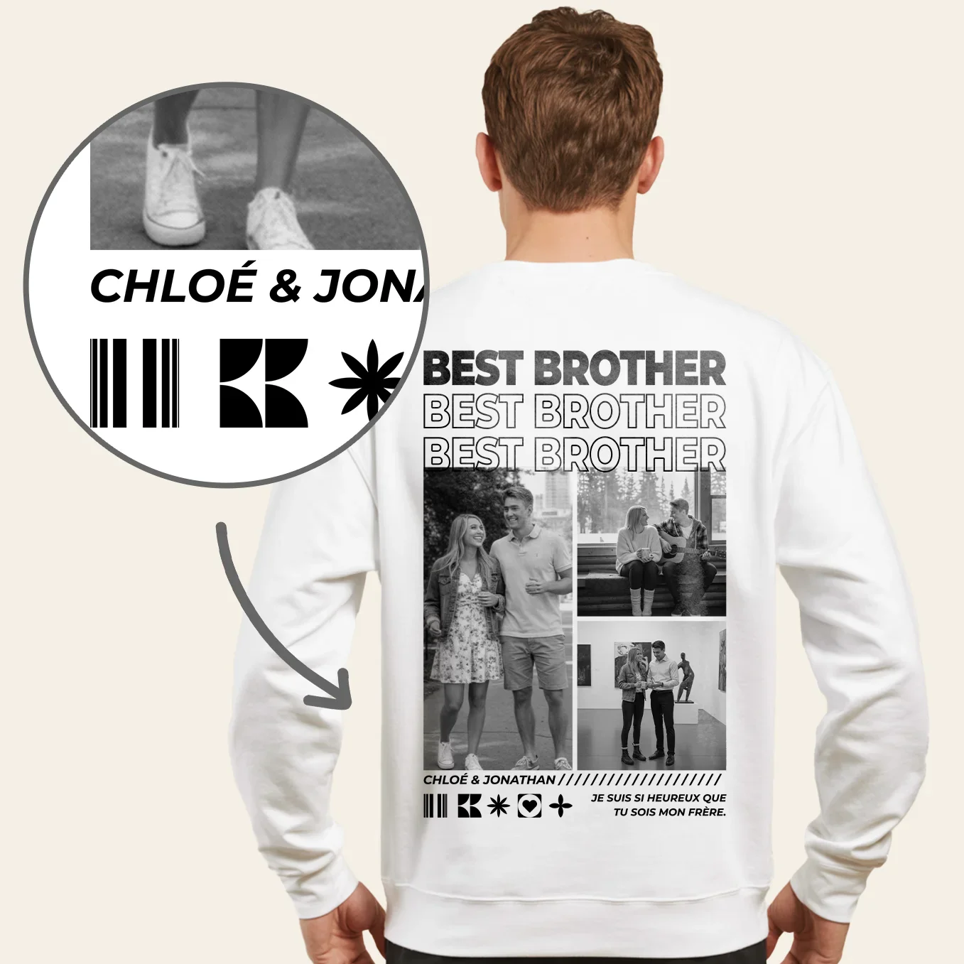 Sweat personnalisé « Meilleur Frère » - Image 14