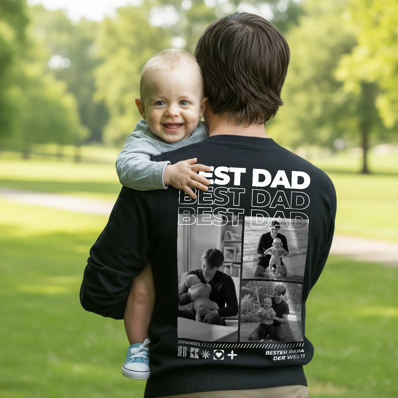 Pull personnalisé « Papa » avec photos
