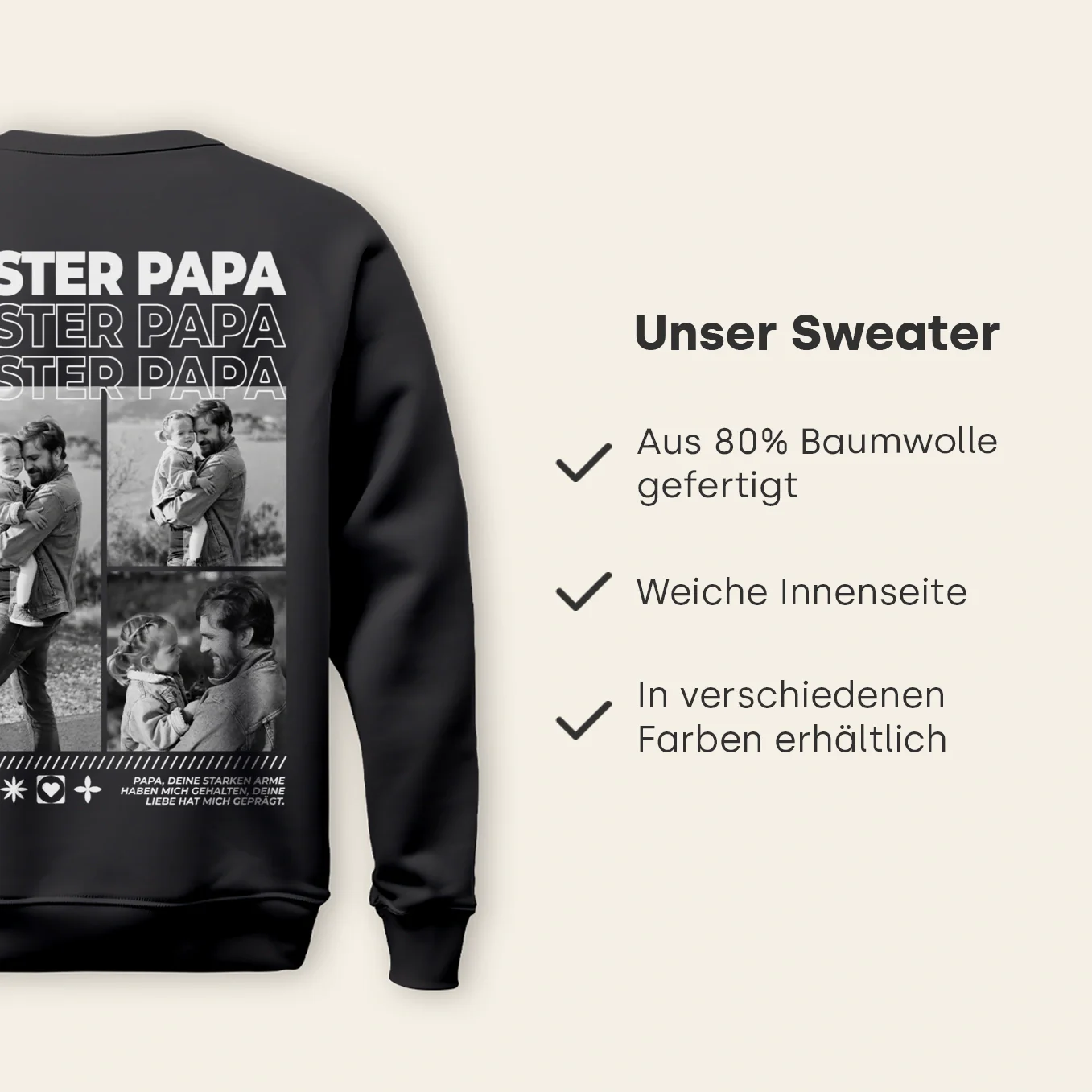 Pull personnalisé « Papa » avec photos - Image 11