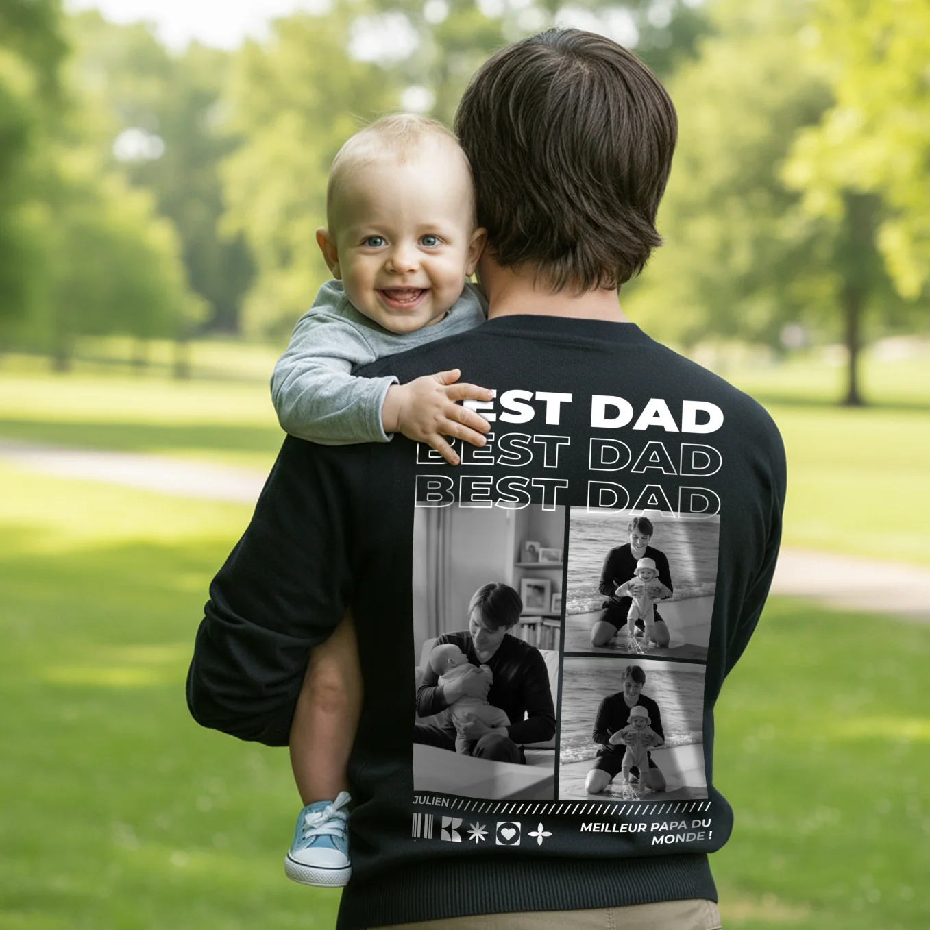 Pull personnalisé « Papa » avec photos - Image 12