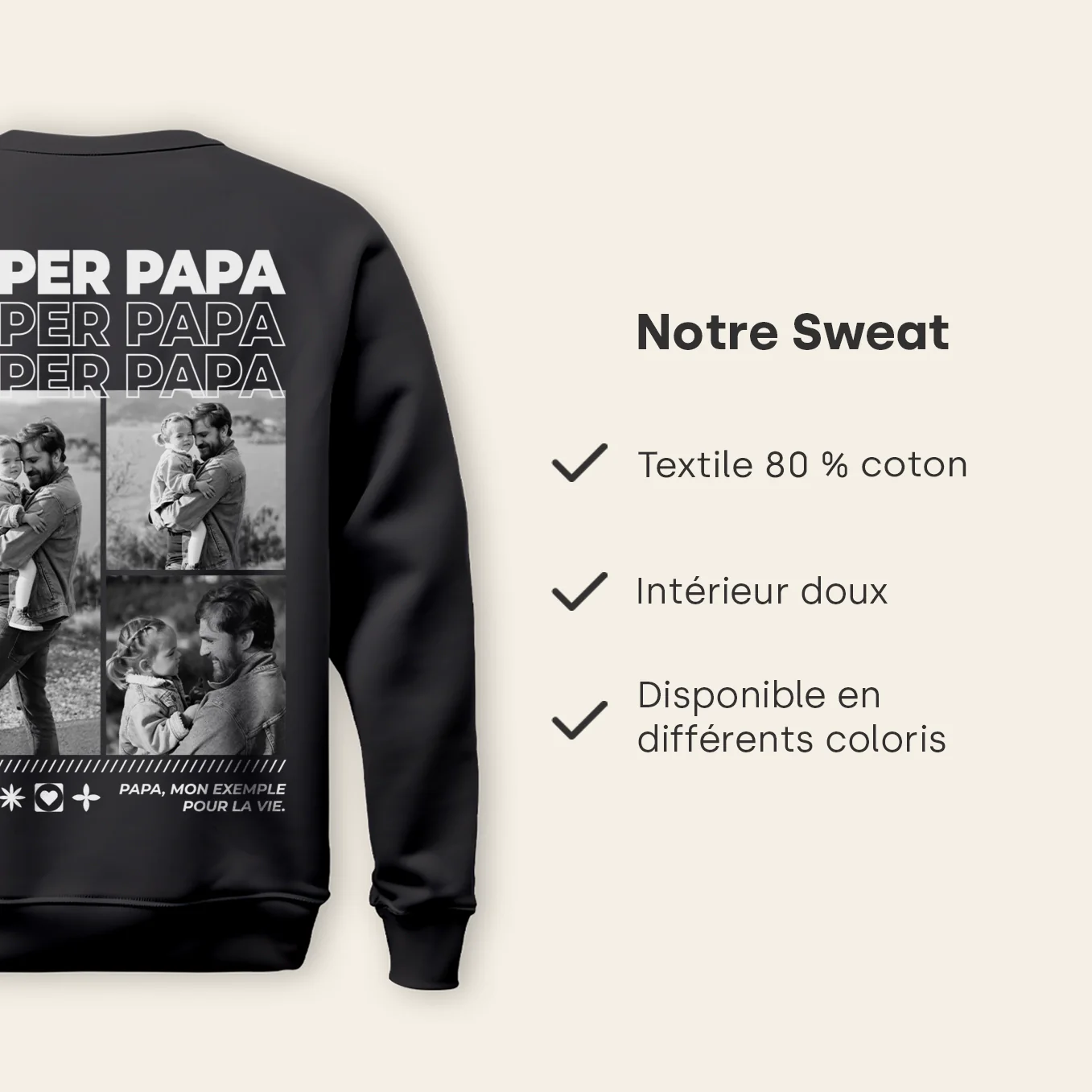 Pull personnalisé « Papa » avec photos - Image 22