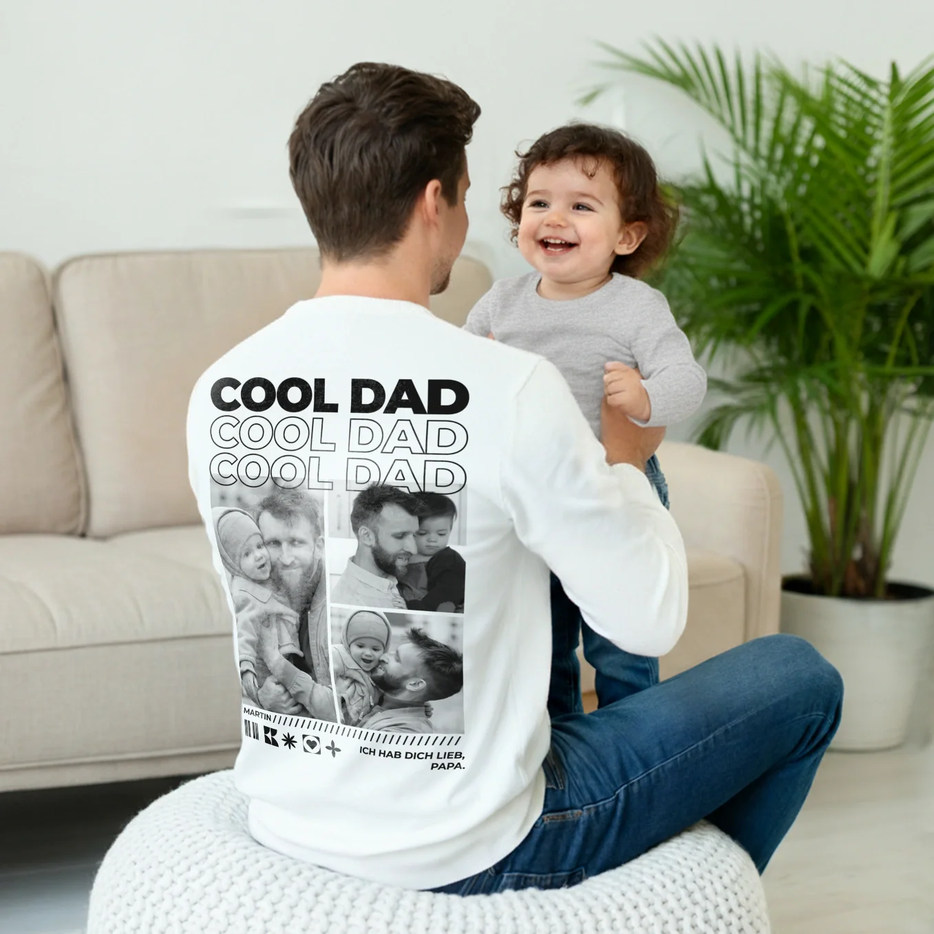 Pull personnalisé « Papa » avec photos - Image 4