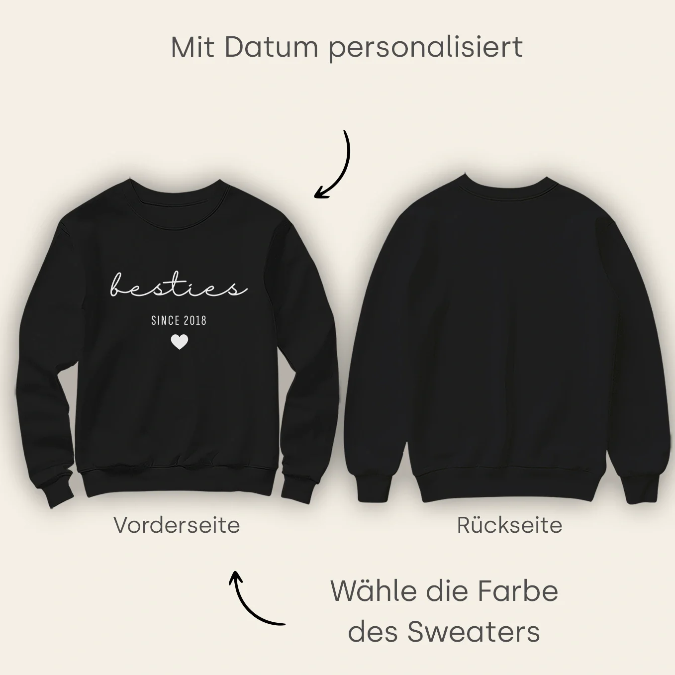 Sweat personnalisé « Amitié » - Image 8