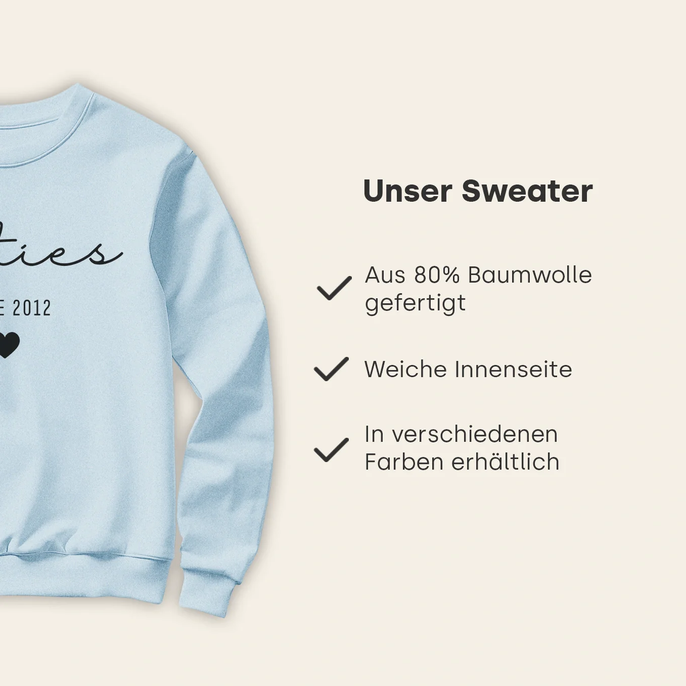 Sweat personnalisé « Amitié » - Image 9