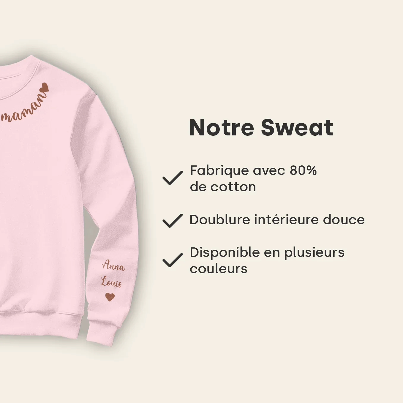 Sweat personnalisé "Chère Maman" - Image 10