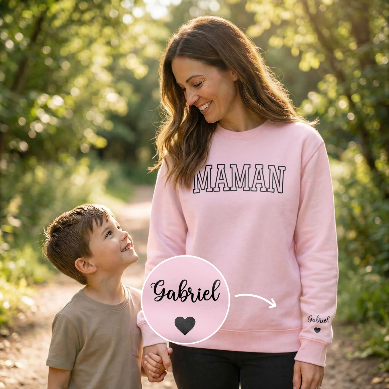 Sweat personnalisé "Maman & Enfants"
