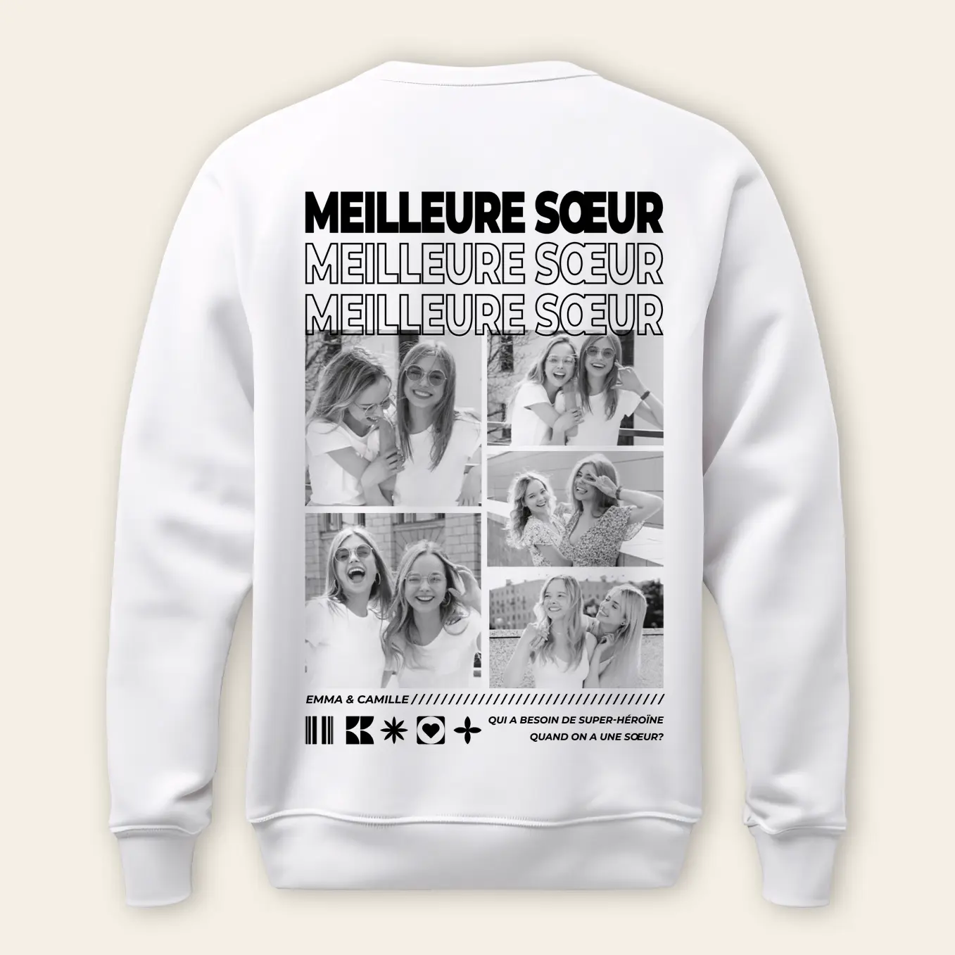 Sweat personnalisé « Meilleure Sœur » - Image 13