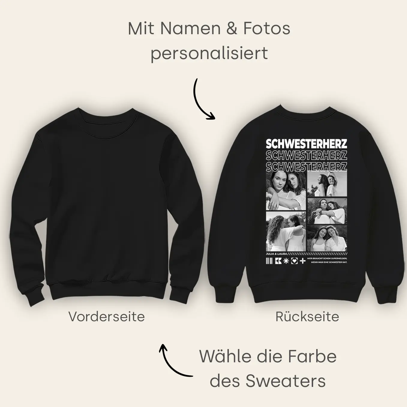 Sweat personnalisé « Meilleure Sœur » - Image 8