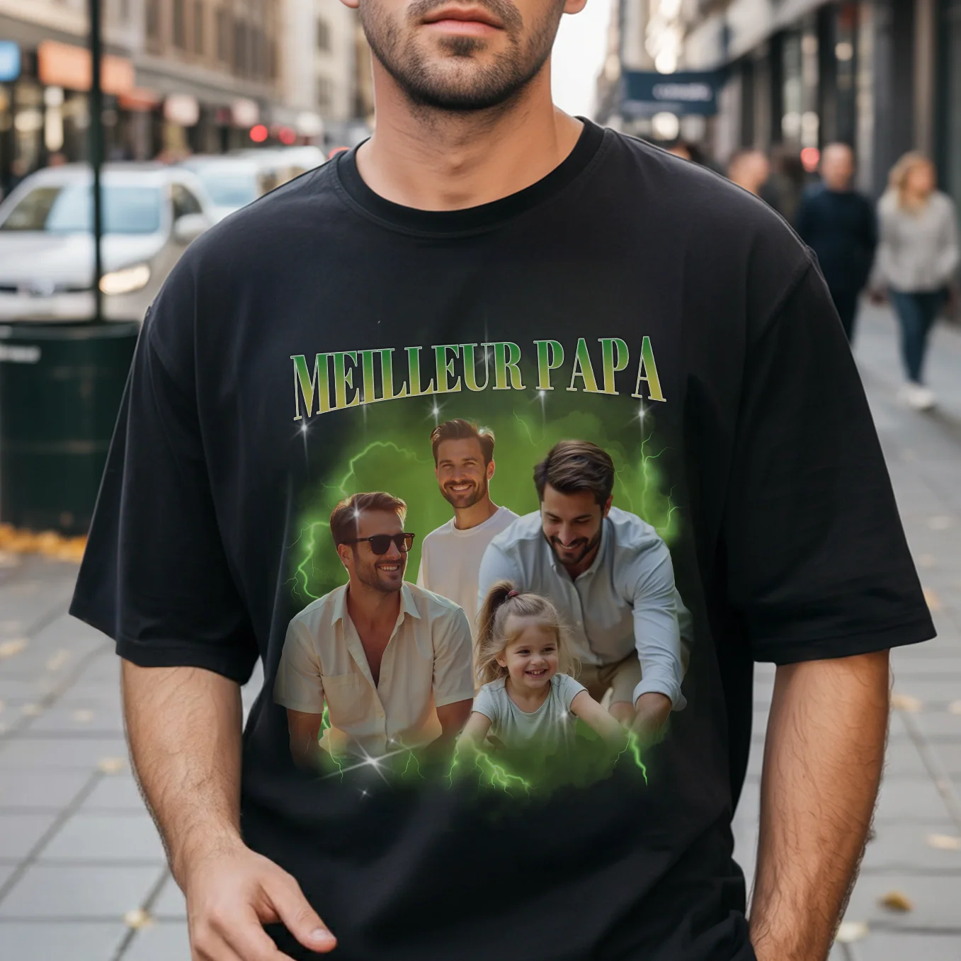 T-shirt personnalisé Bootleg vintage « PAPA » - Image 15