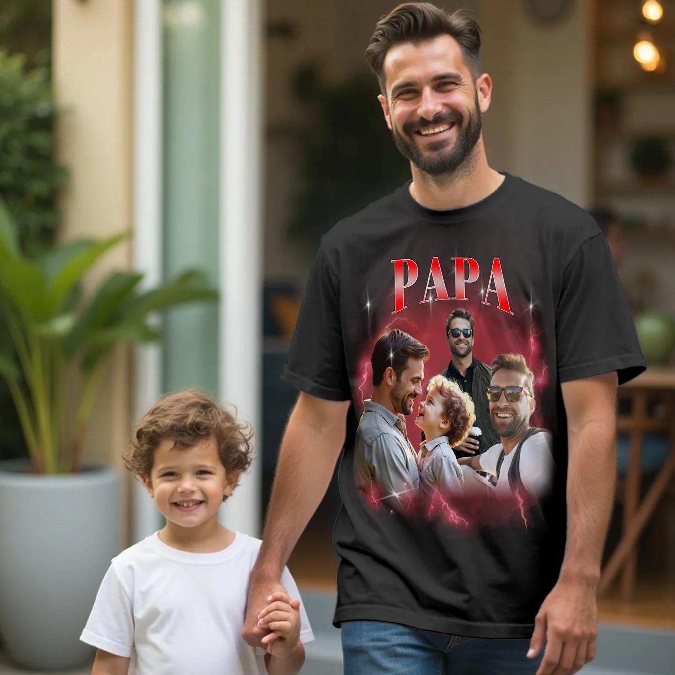 T-shirt personnalisé Bootleg vintage « PAPA » - Image 21