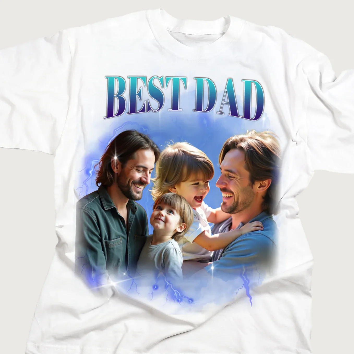 T-shirt personnalisé Bootleg vintage « PAPA » - Image 3