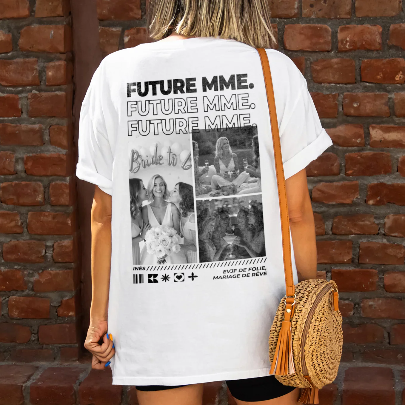 T-shirt oversize personnalisé "EVJF"
 - Image 14