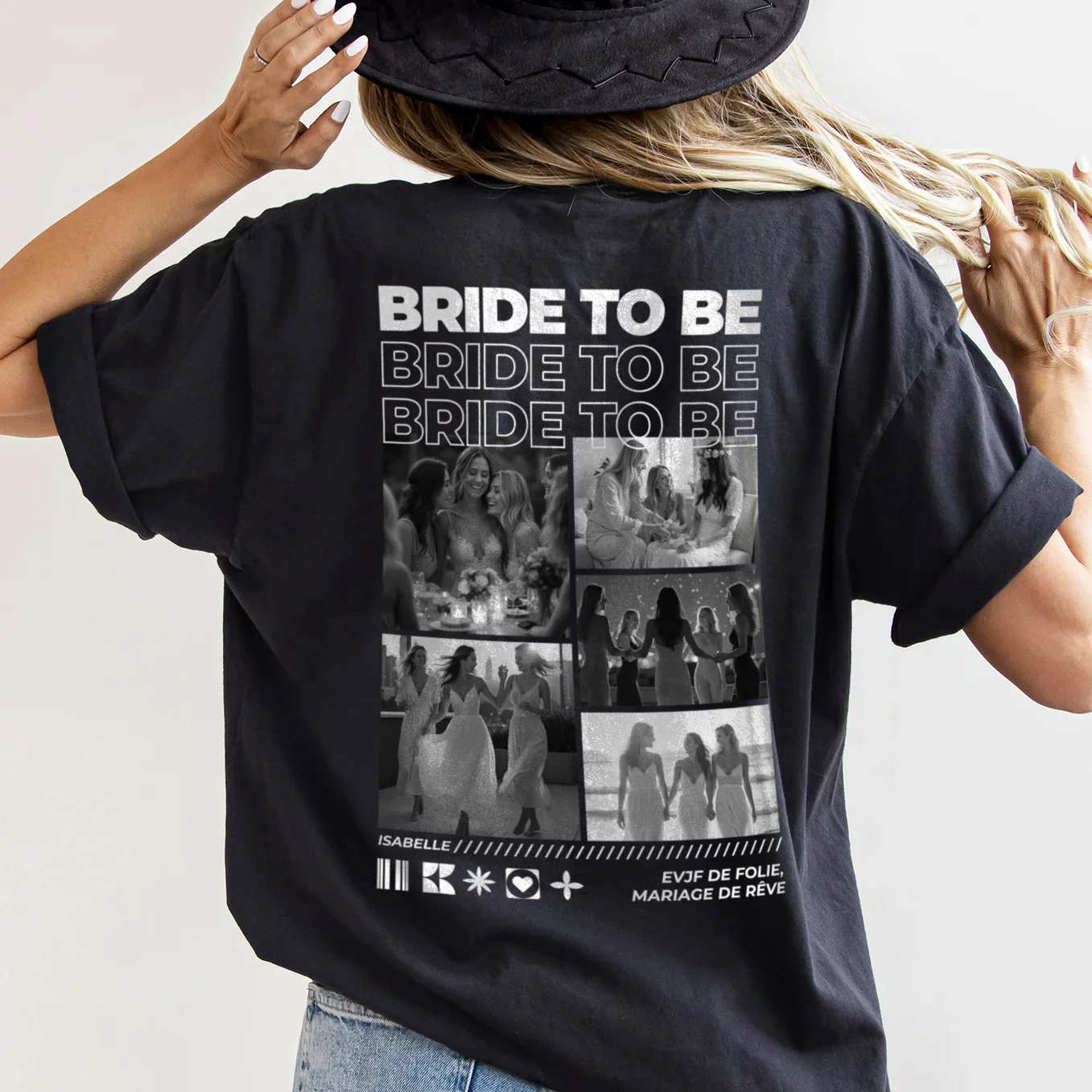 T-shirt oversize personnalisé "EVJF"
 - Image 17