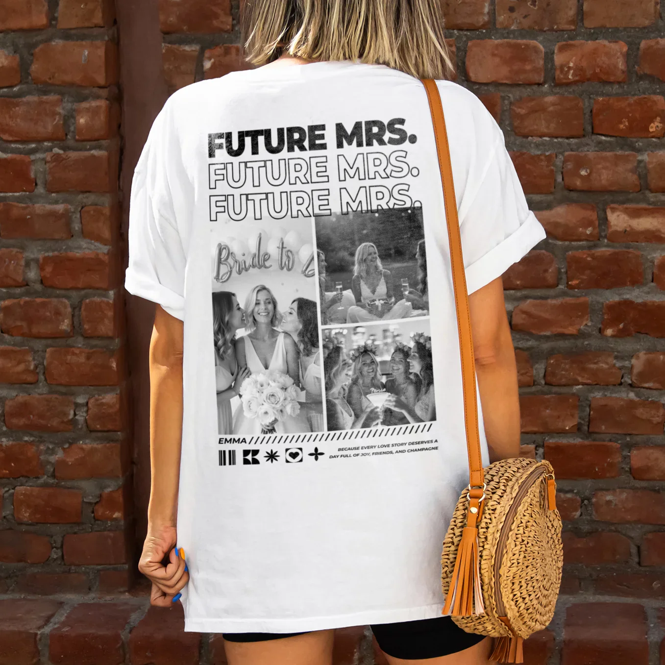 T-shirt oversize personnalisé "EVJF"
 - Image 5
