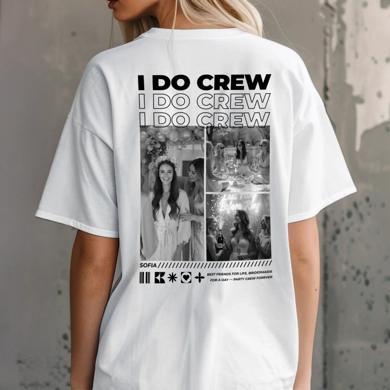 T-shirt oversize personnalisé "EVJF"
 - Image 8
