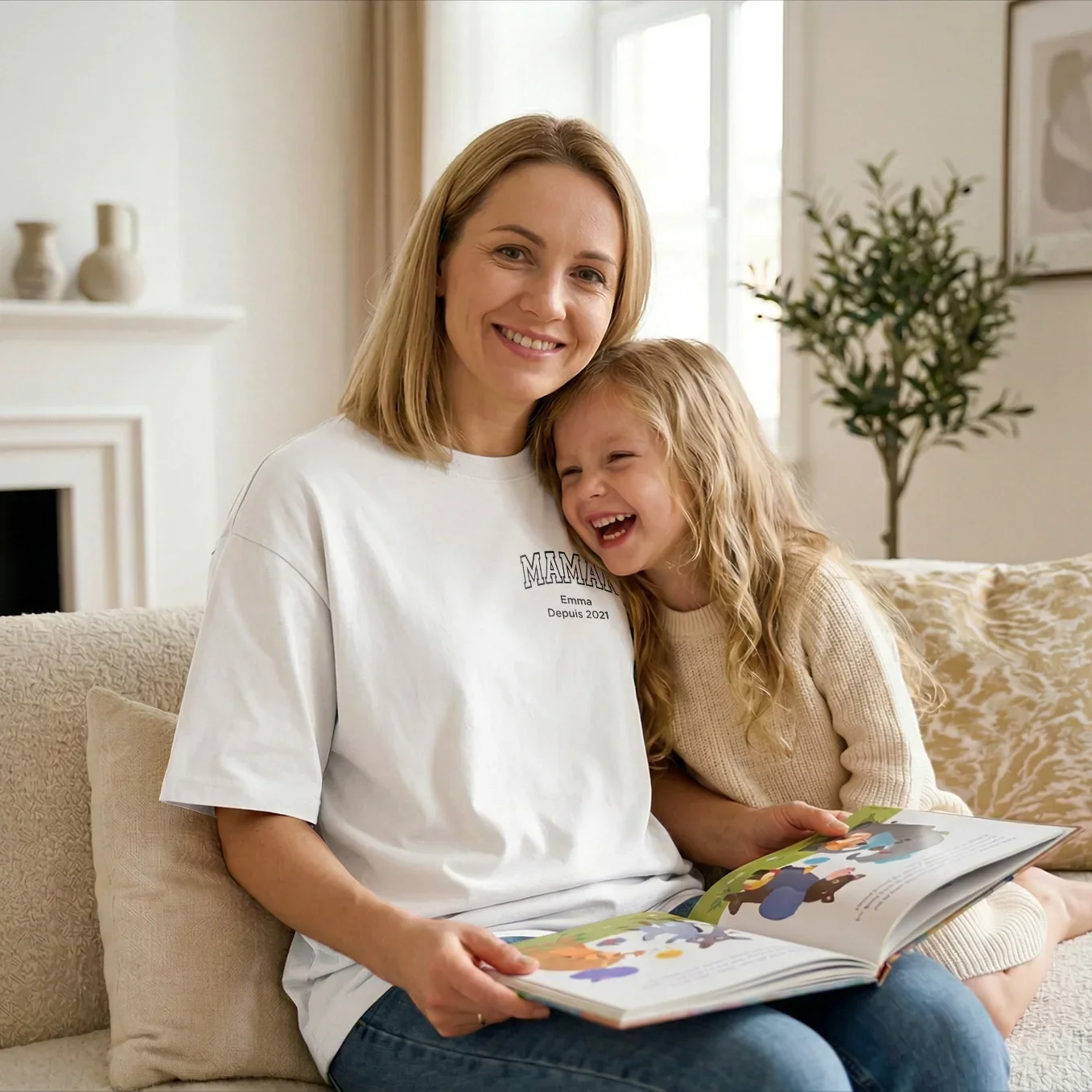 T-shirt oversize personnalisé "Maman" - Image 12