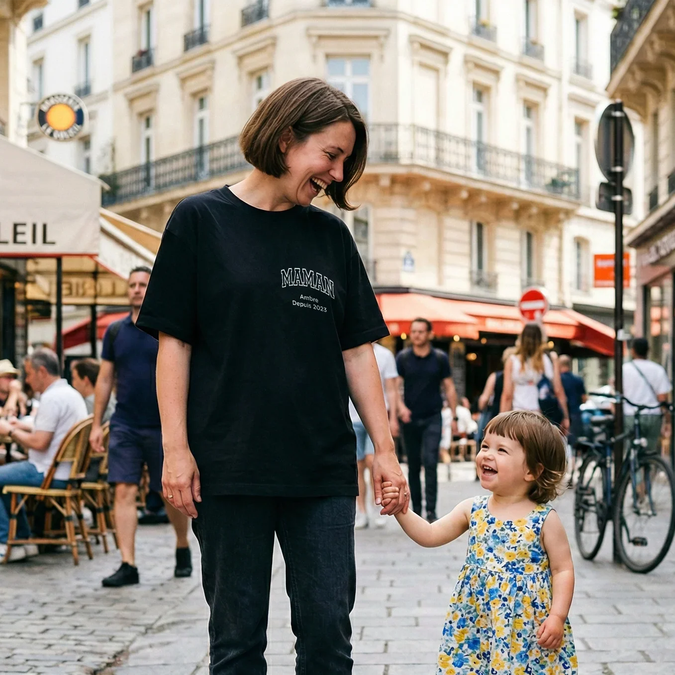 T-shirt oversize personnalisé "Maman" - Image 13