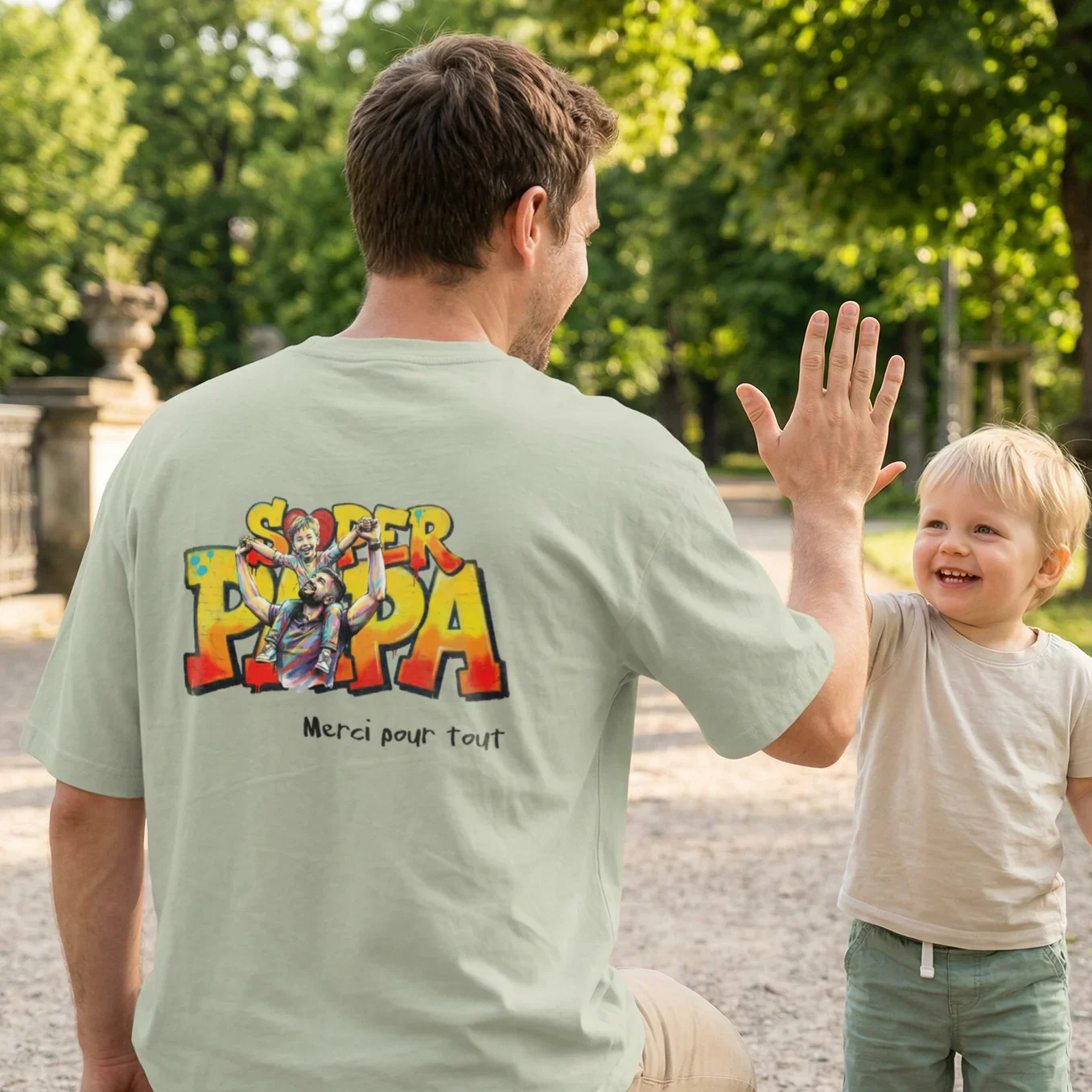 T-shirt Oversize Personnalisé "PAPA" - Image 11