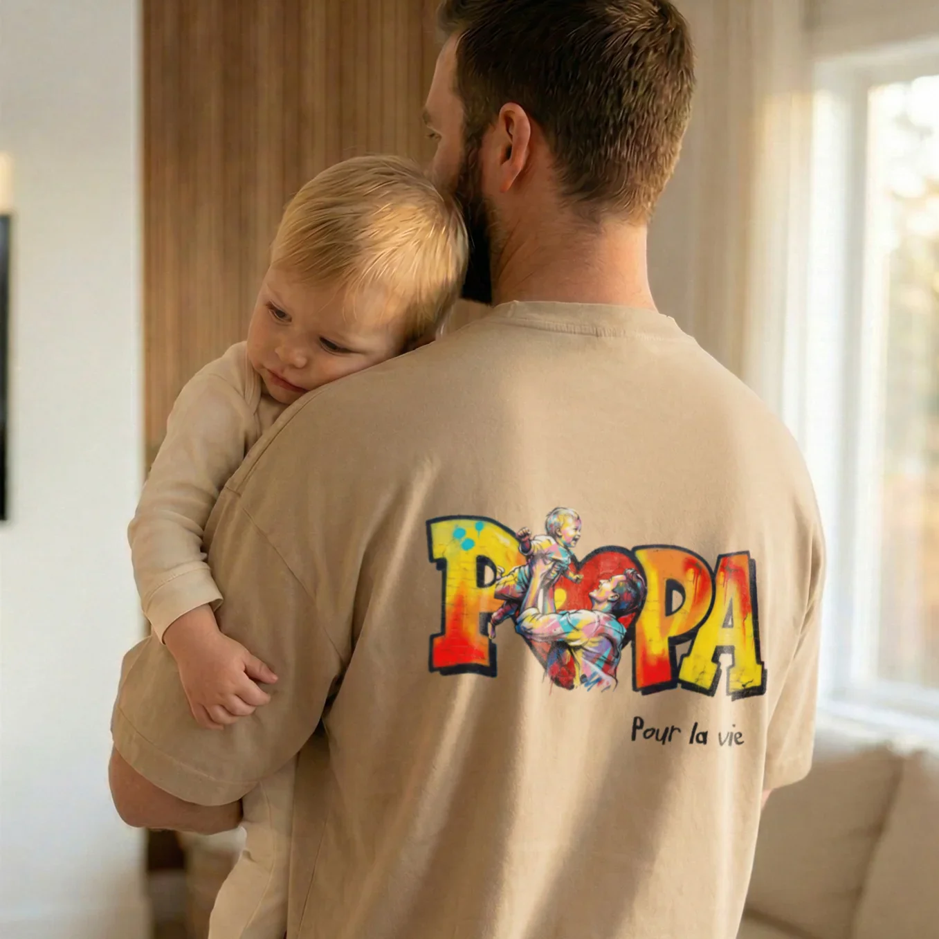 T-shirt Oversize Personnalisé "PAPA" - Image 14