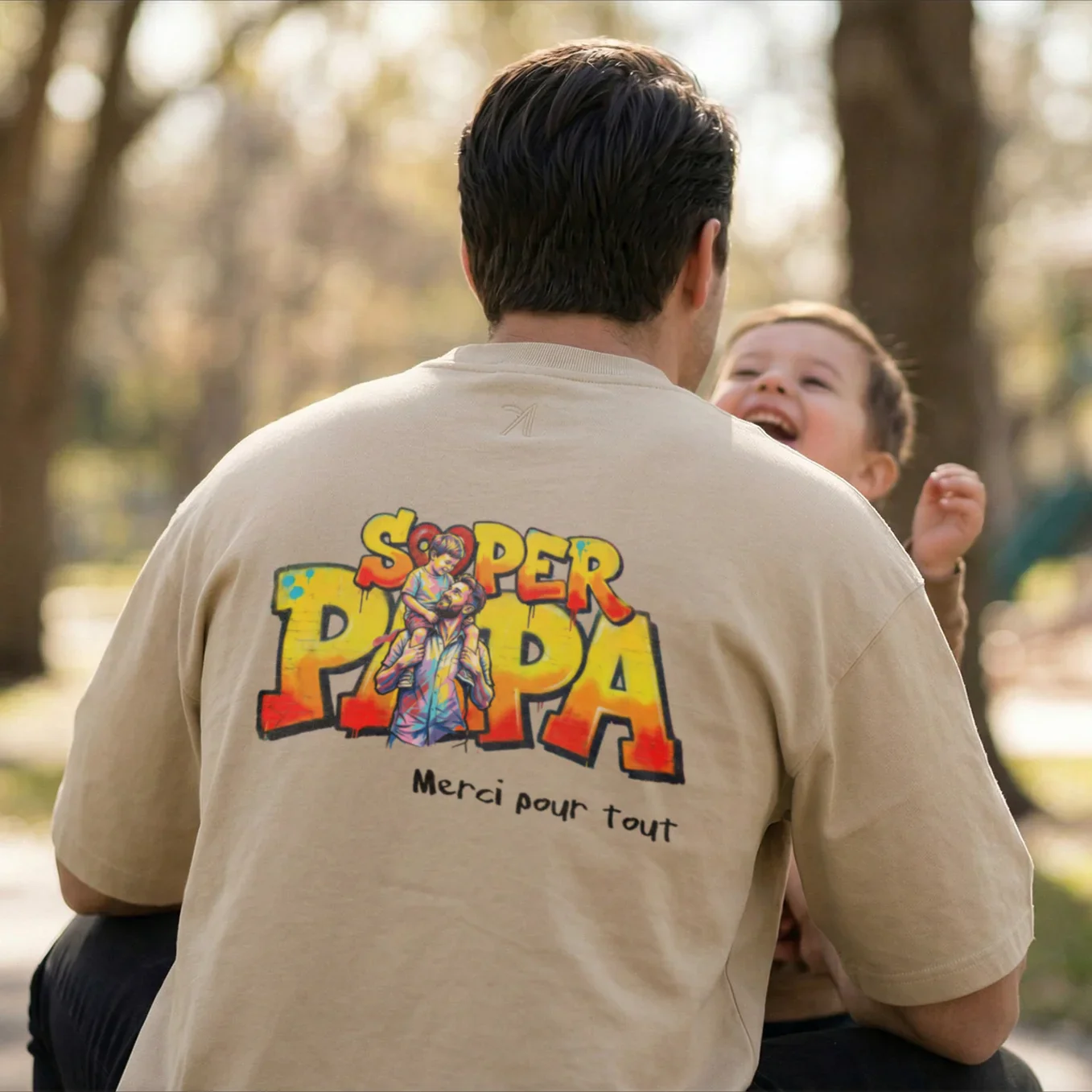 T-shirt Oversize Personnalisé "PAPA" - Image 17