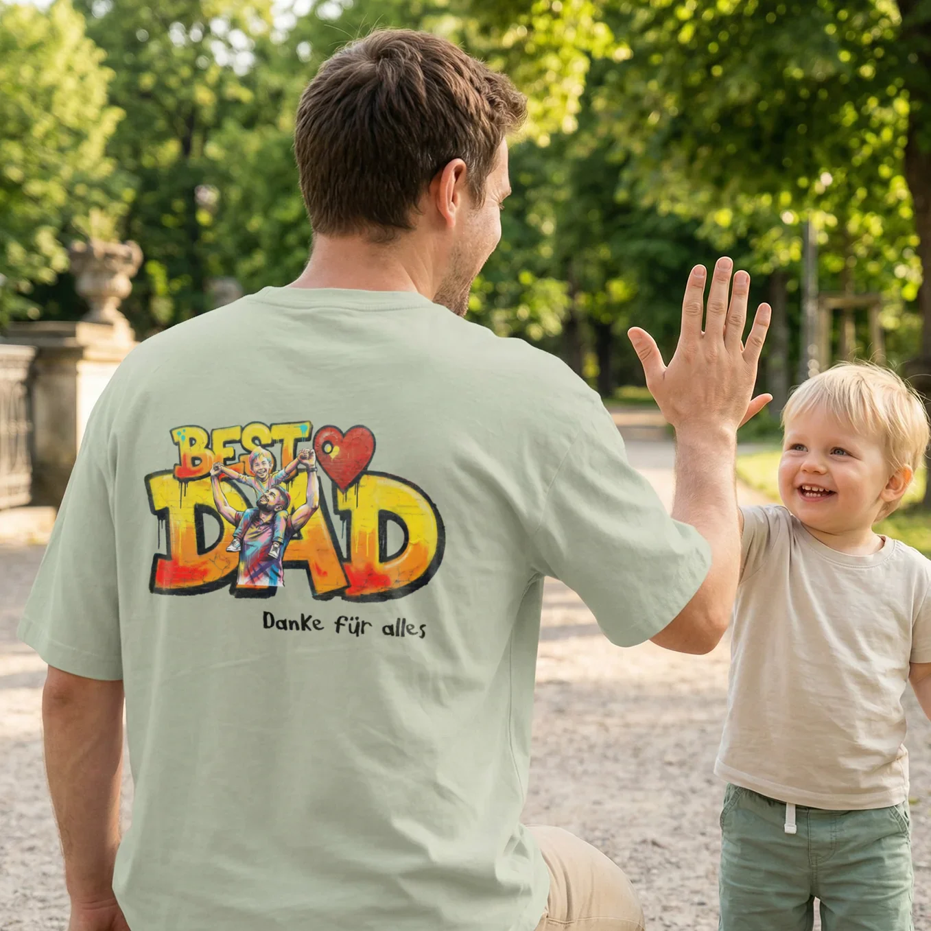 T-shirt Oversize Personnalisé "PAPA" - Image 2