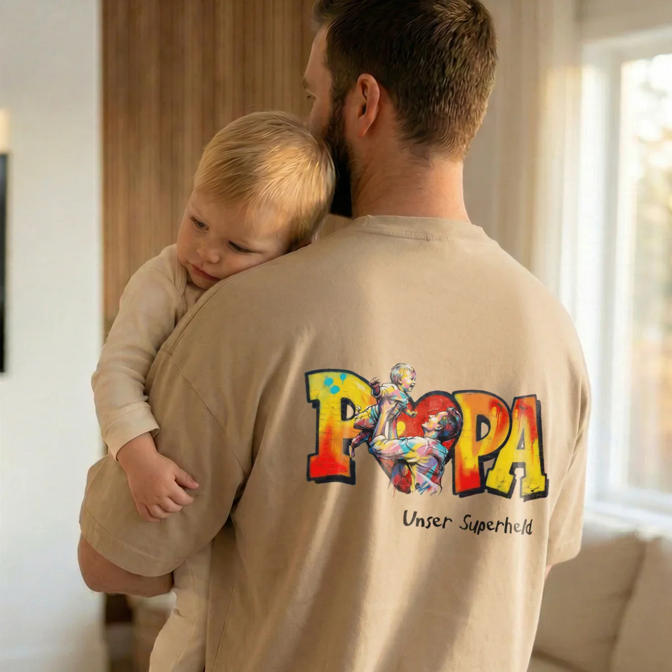 T-shirt Oversize Personnalisé "PAPA" - Image 5
