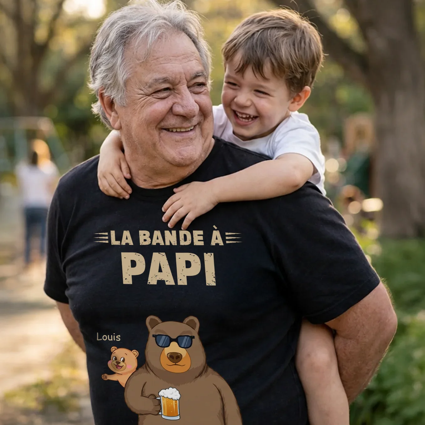 T-shirt Personnalisé “Ours” pour Papa avec Noms - Image 6