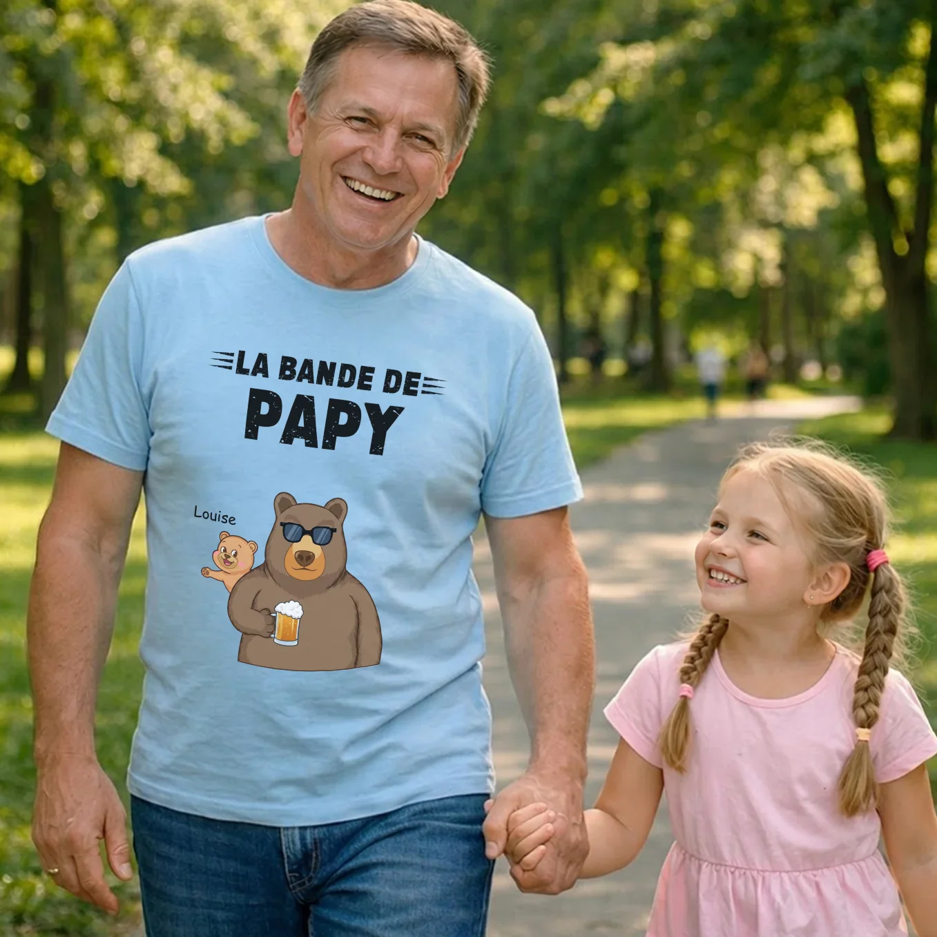 T-shirt Personnalisé “Ours” pour Papa avec Noms - Image 7