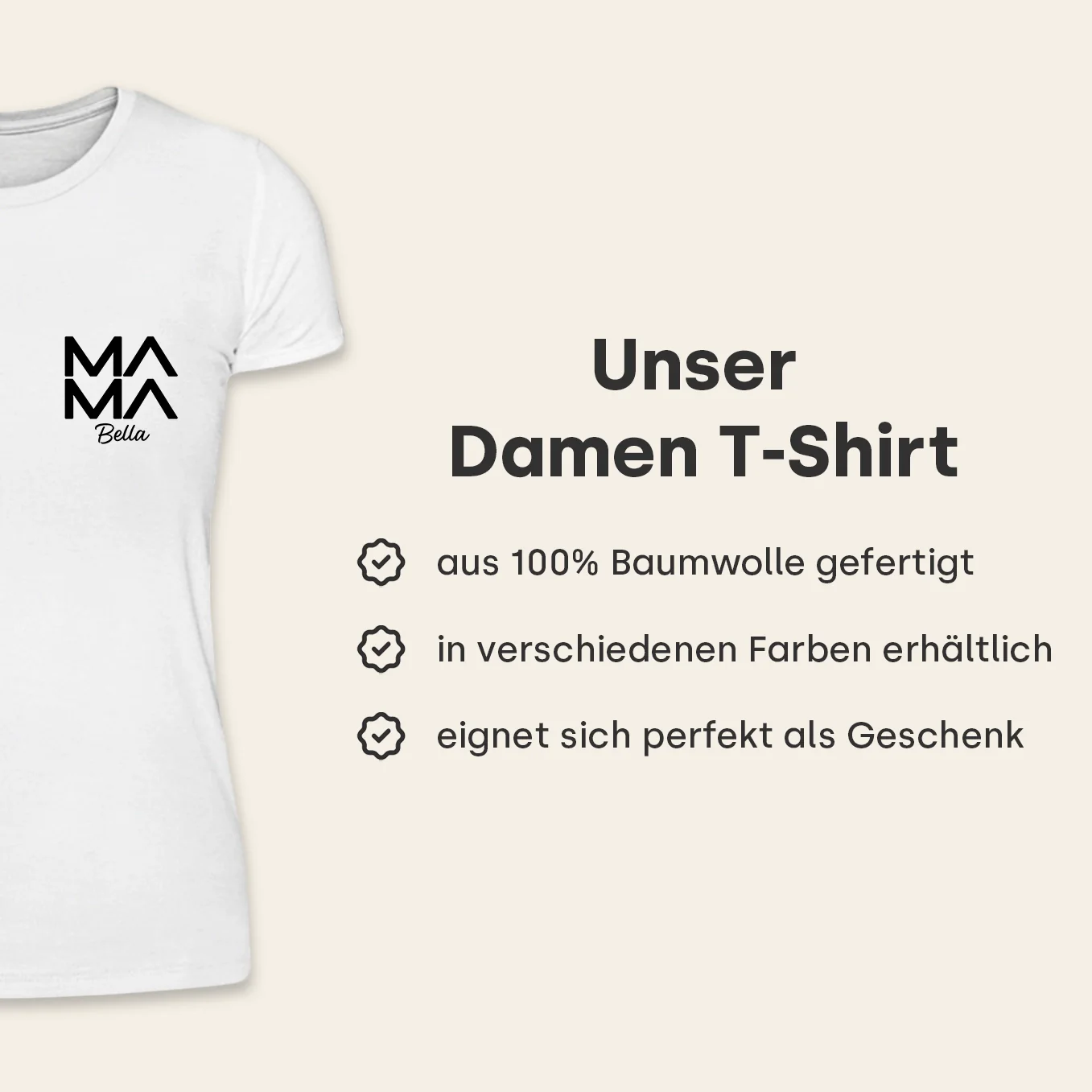 T-shirt personnalisé pour maman « Moderne » - Image 7