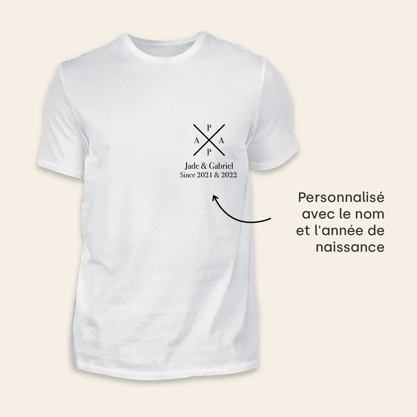 T-shirt personnalisé « Papa » - Image 12