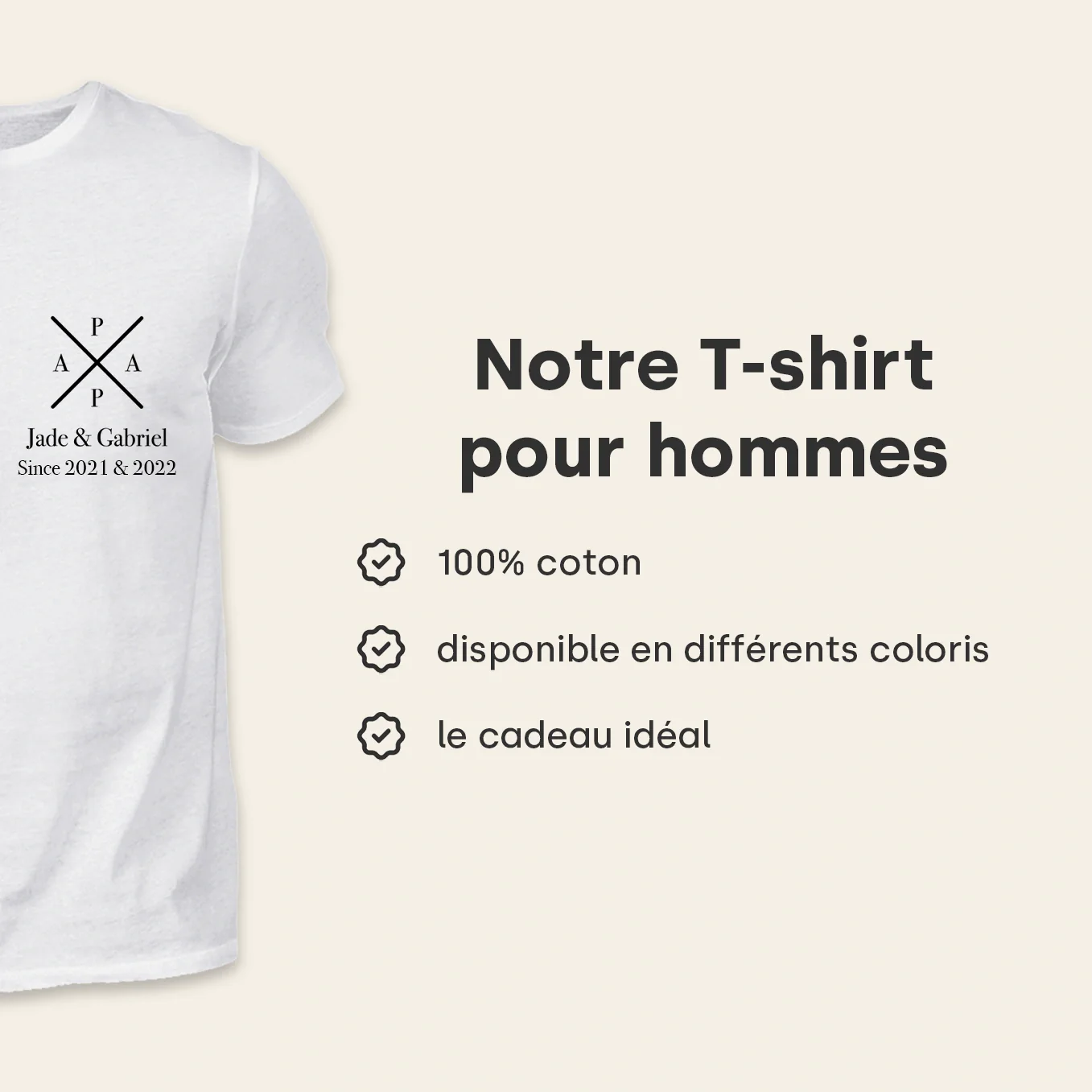 T-shirt personnalisé « Papa » - Image 16