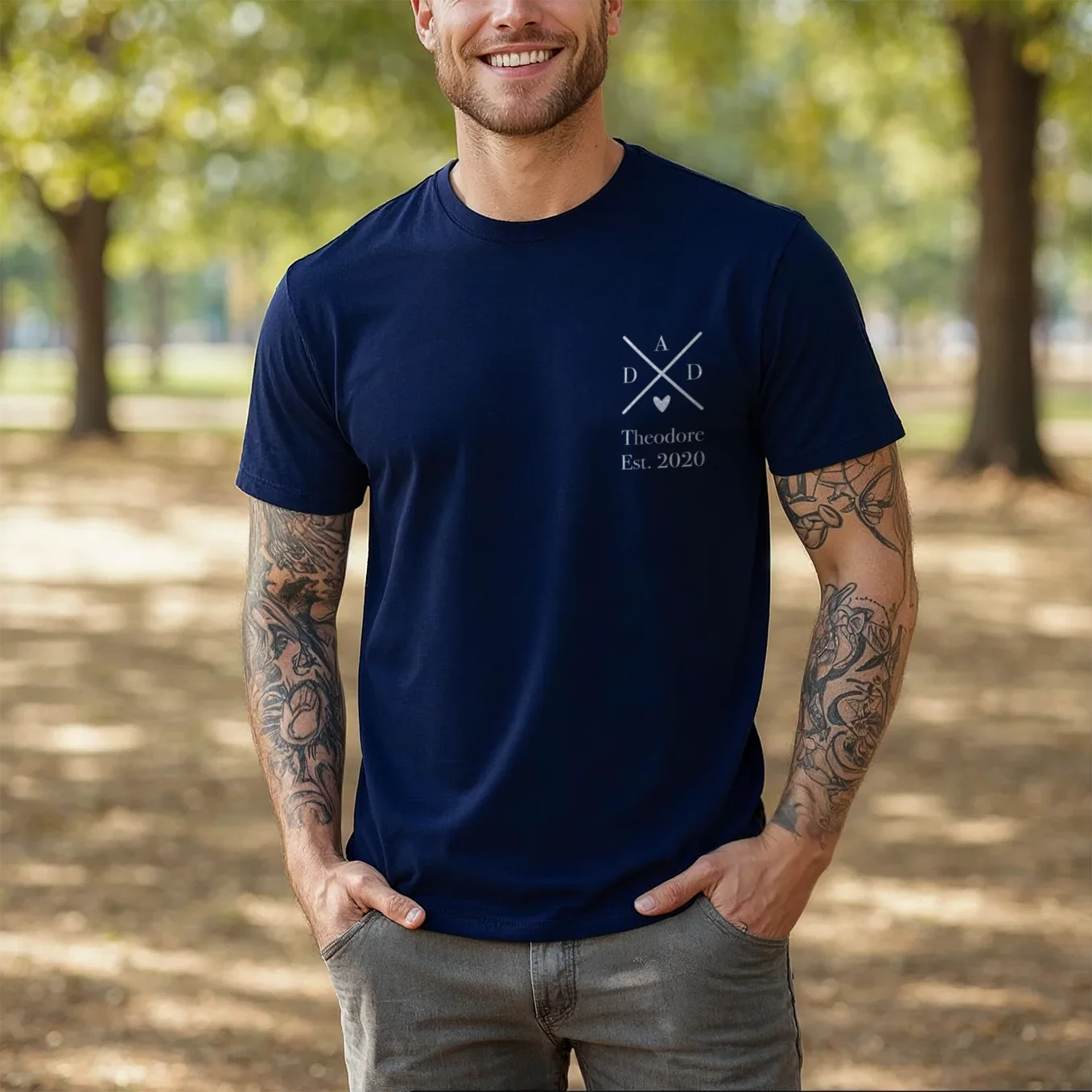 T-shirt personnalisé « Papa » - Image 26
