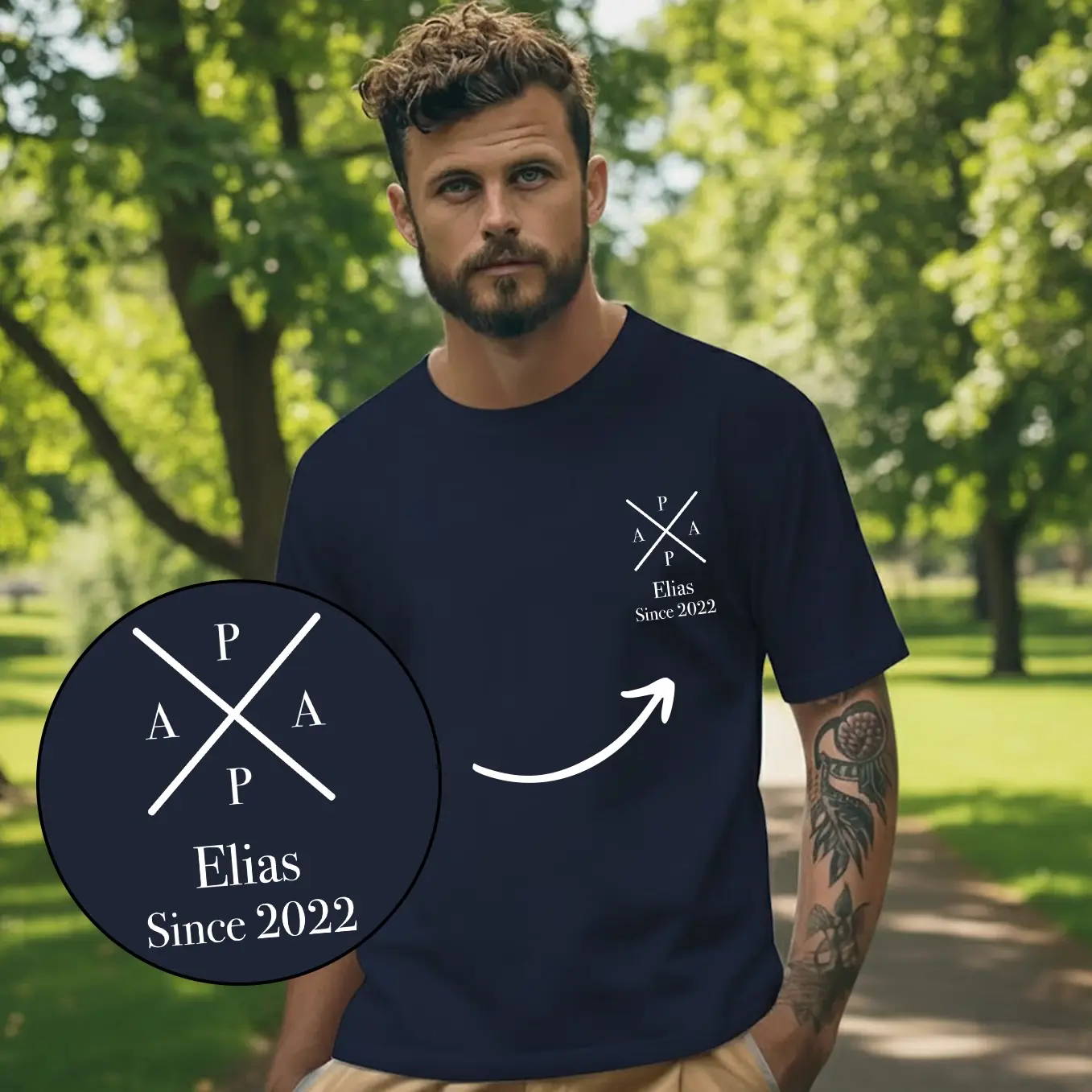 T-shirt personnalisé « Papa » - Image 9