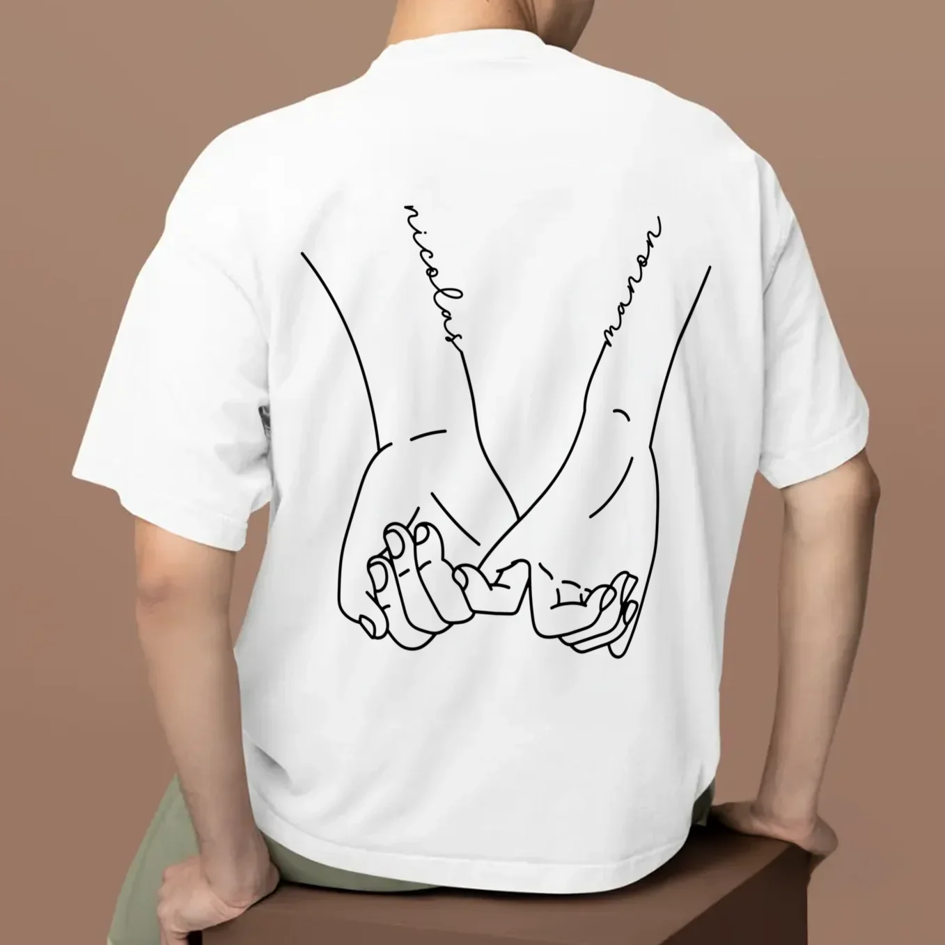 T-shirts Oversize Assortis Personnalisés « Mains » - Image 13