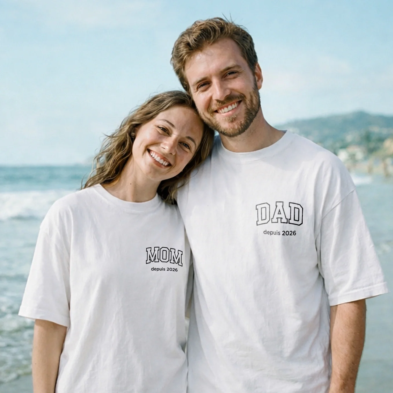 T-shirts Oversize Personnalisés en Look Associé Maman / Papa - Image 12