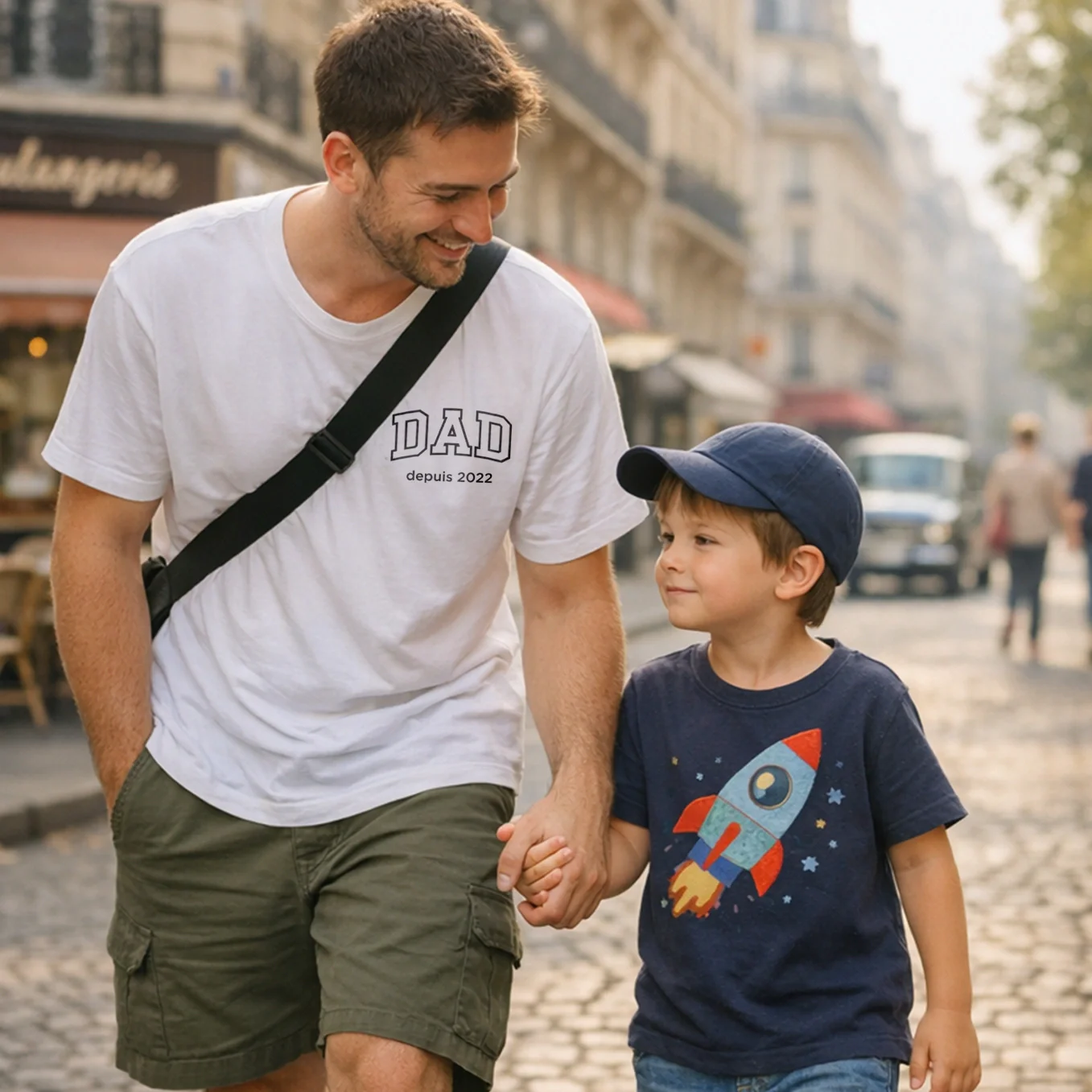 T-shirts Oversize Personnalisés en Look Associé Maman / Papa - Image 14